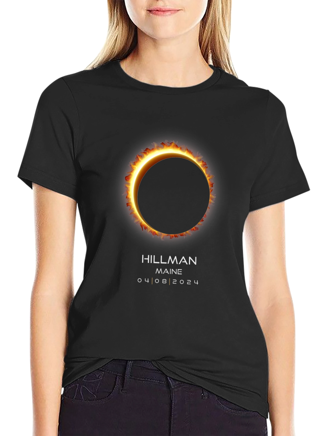 Total Solar Eclipse T-Shirt - Hillman Maine 2024