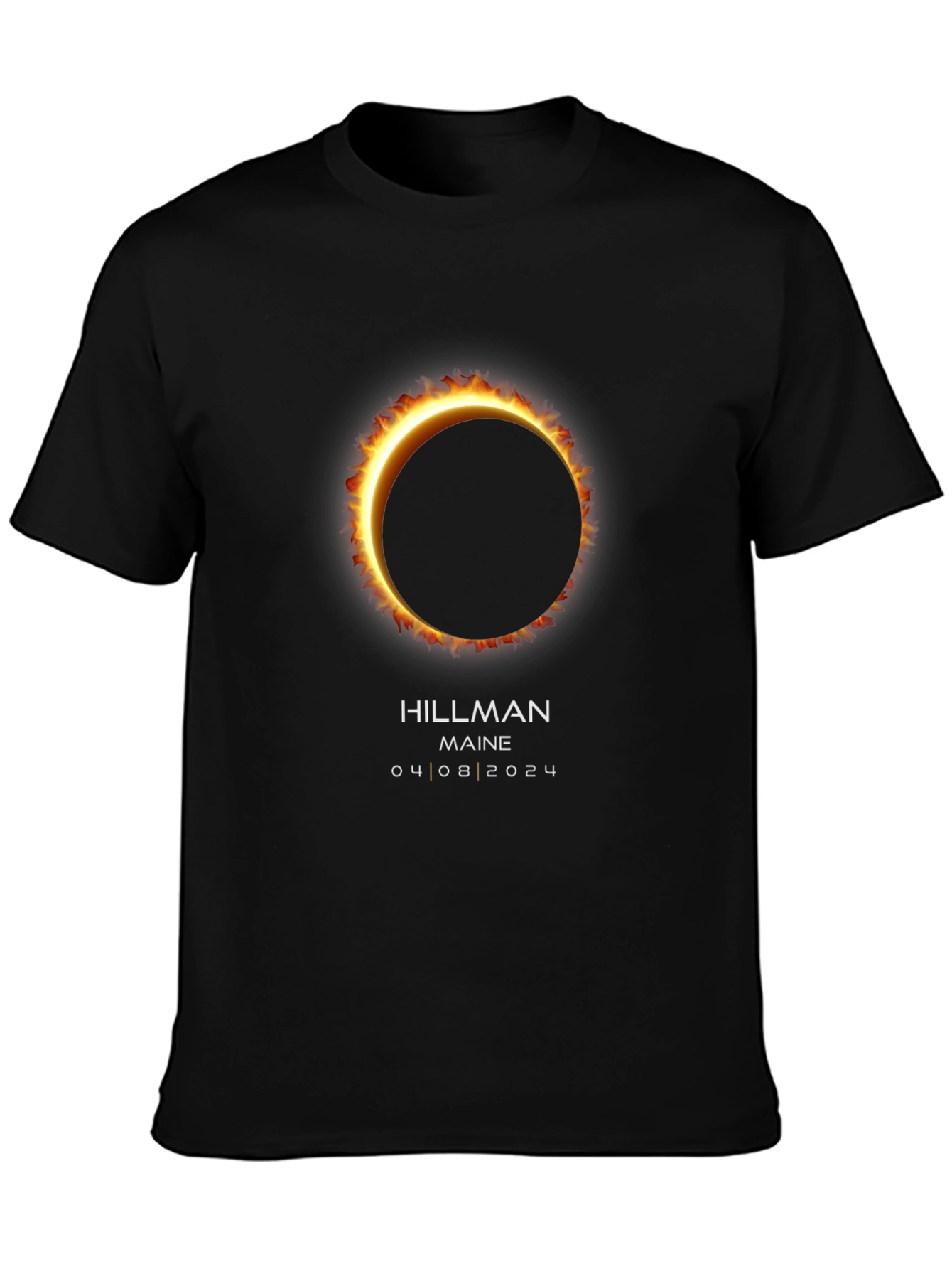 Total Solar Eclipse T-Shirt - Hillman Maine 2024