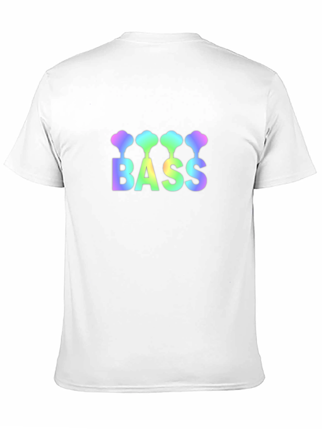 Bass Guitar Rainbow Graphic T-Shirt
