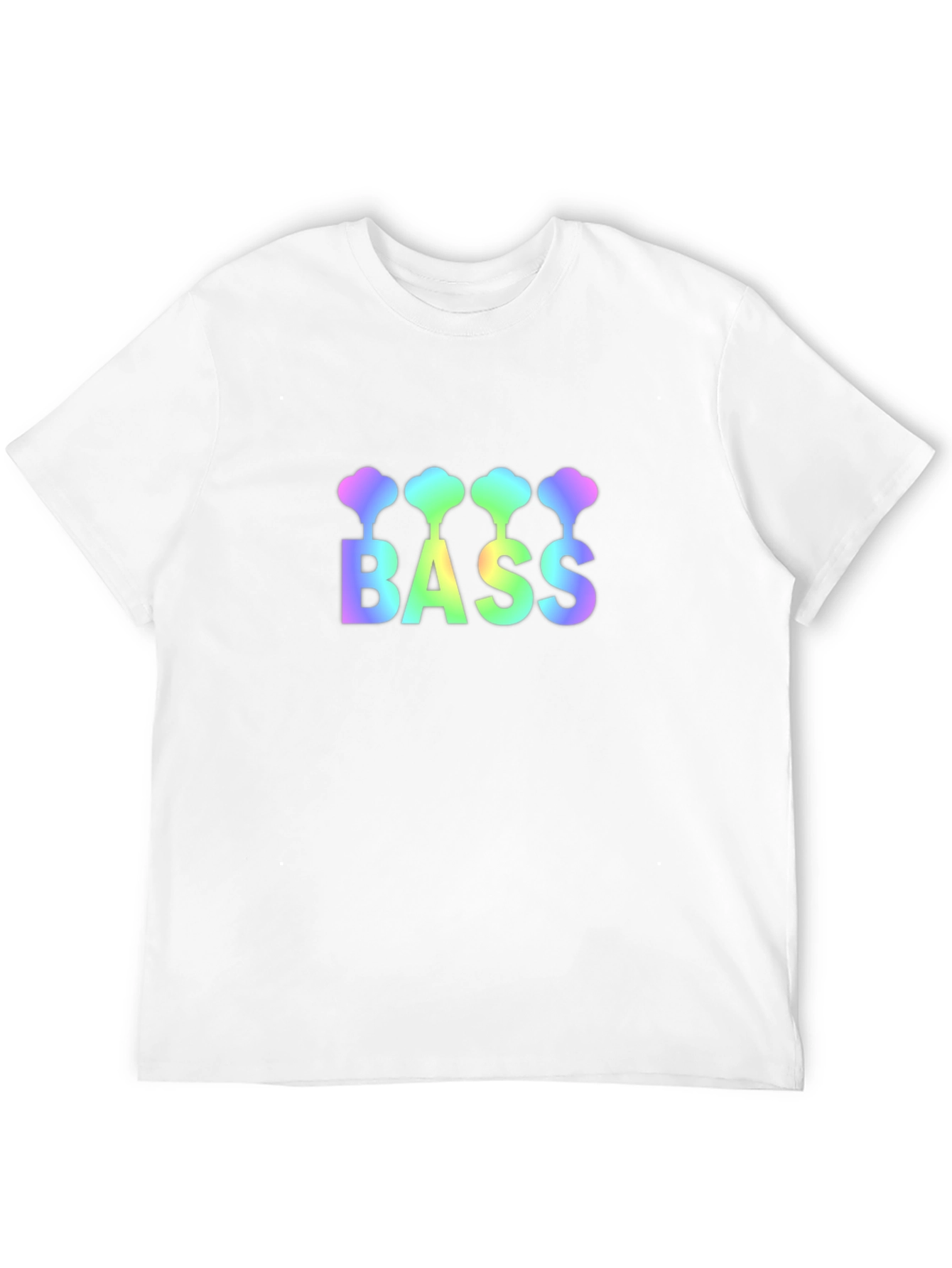 Bass Guitar Rainbow Graphic T-Shirt