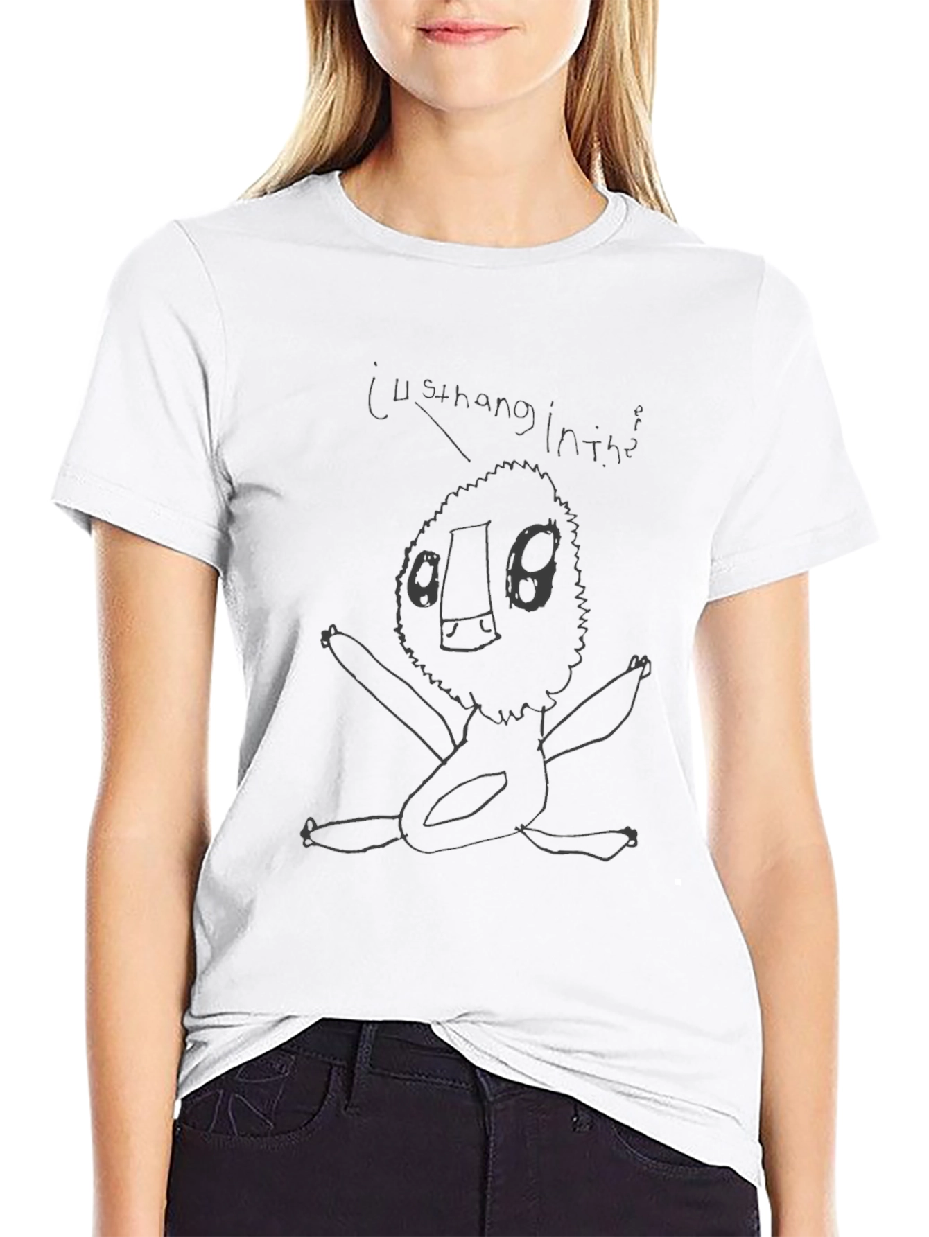 Abstract Creature Graphic T-Shirt