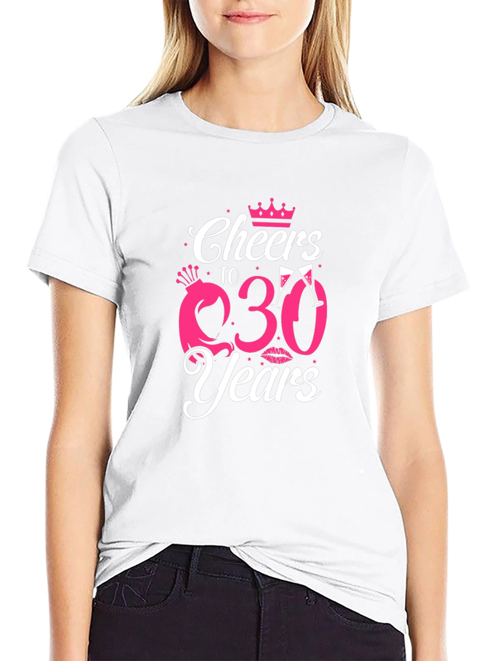 Cheers to 30 Years Black Graphic Tee