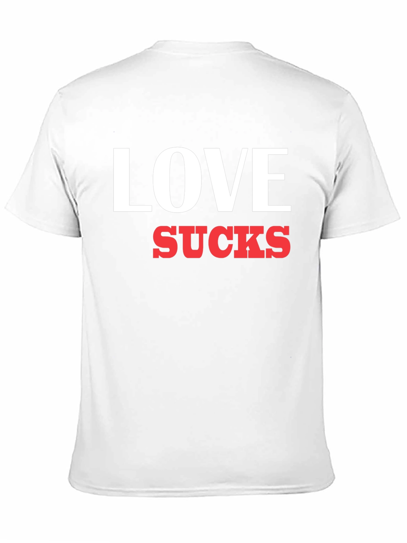 Love Sucks Graphic Tee - Black Crewneck T-Shirt