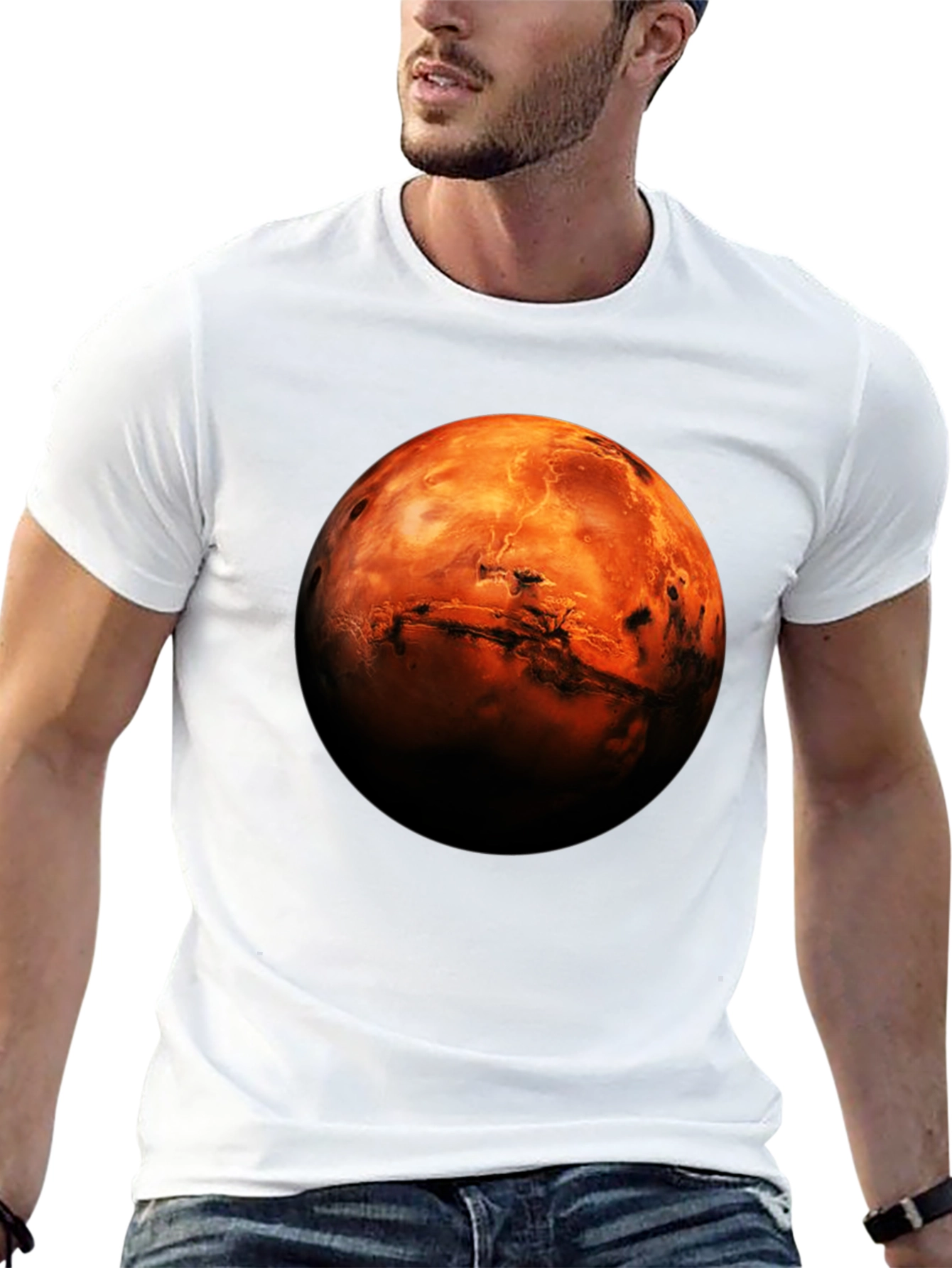 Mars Graphic T-Shirt - Space Enthusiast Tee