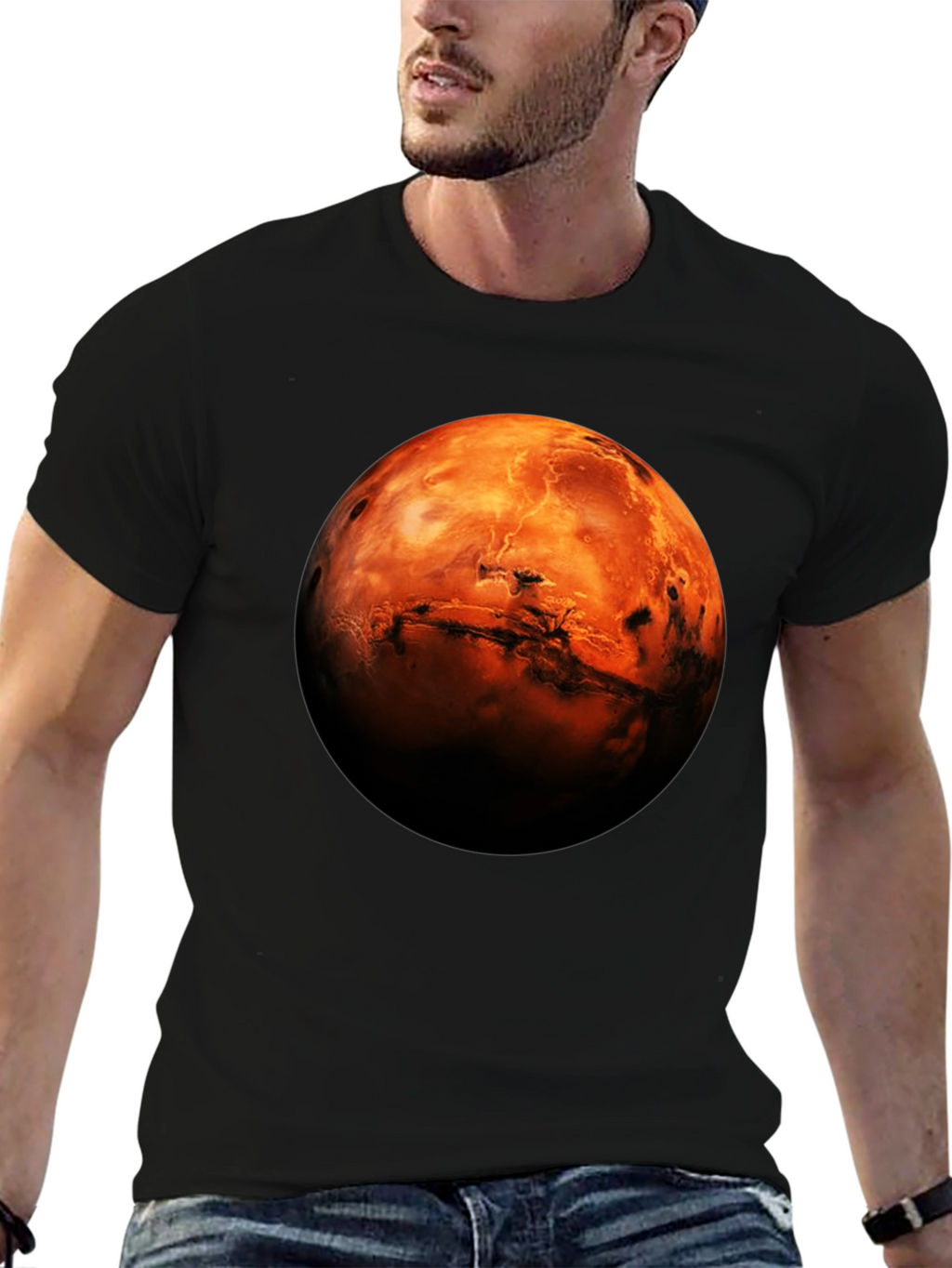 Mars Graphic T-Shirt - Space Enthusiast Tee