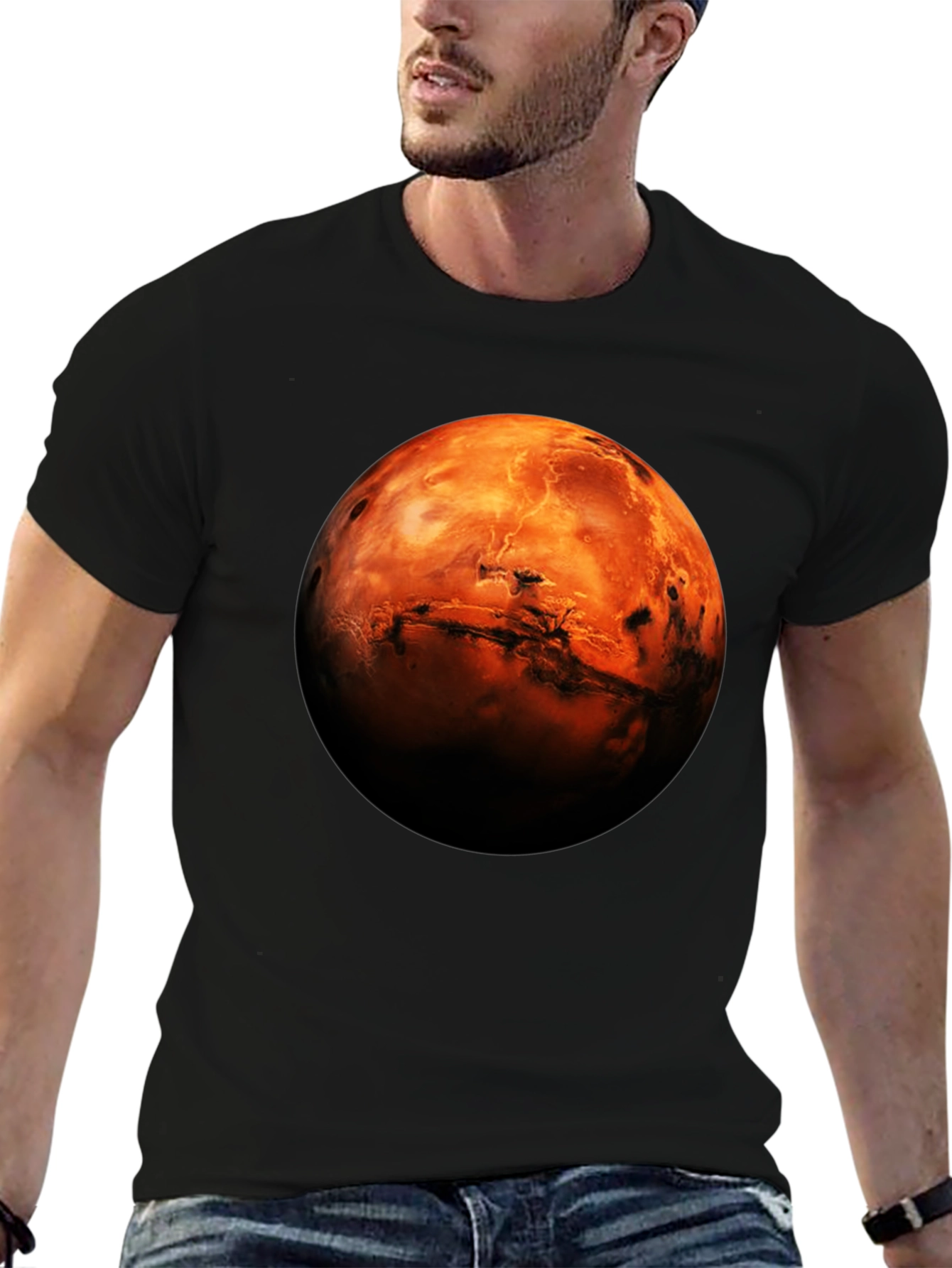 Mars Graphic T-Shirt - Space Enthusiast Tee