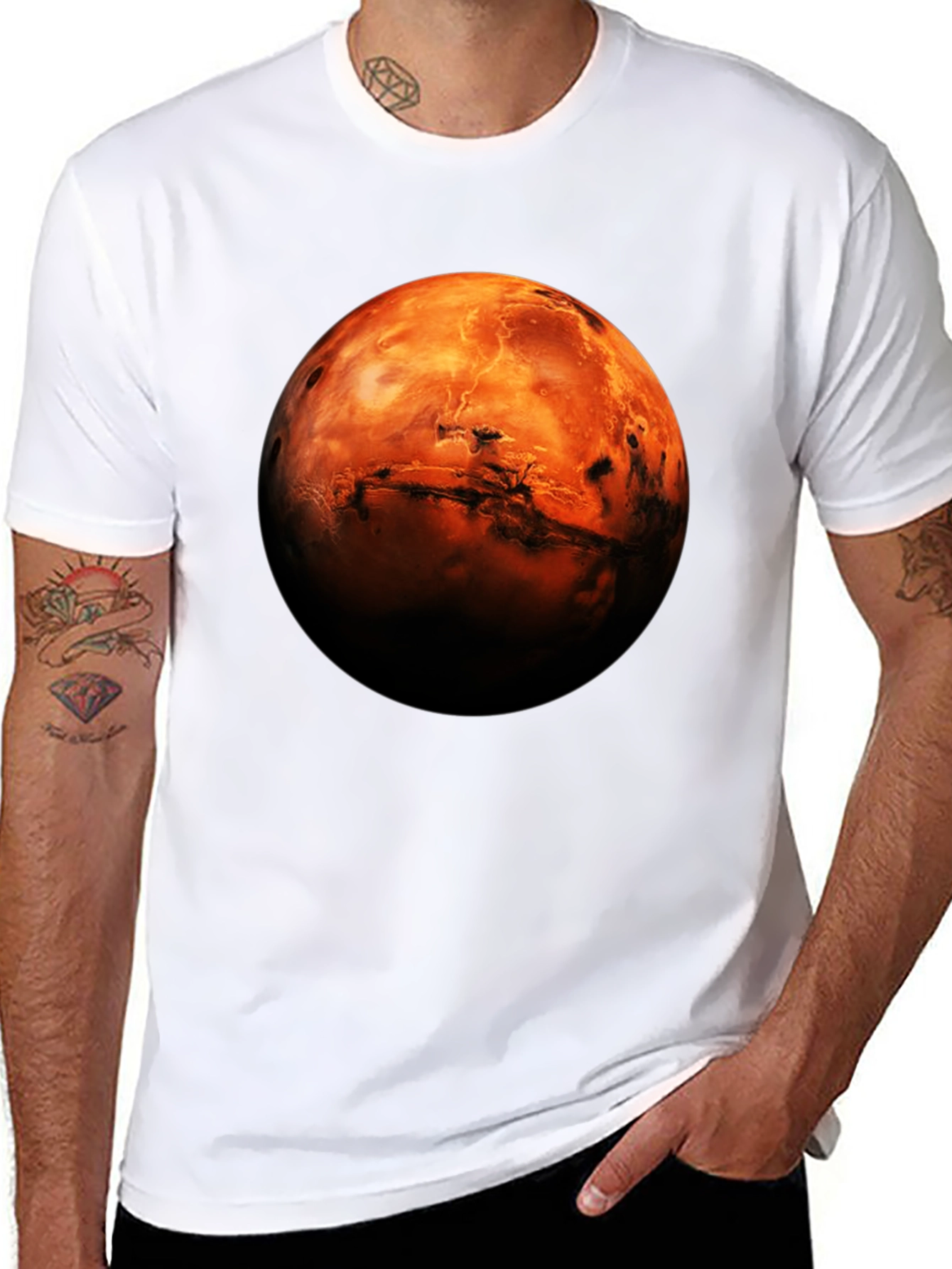 Mars Graphic T-Shirt - Space Enthusiast Tee