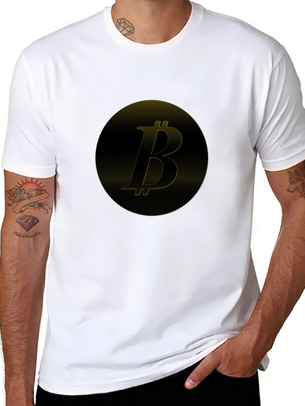 Bitcoin Logo Black T-Shirt