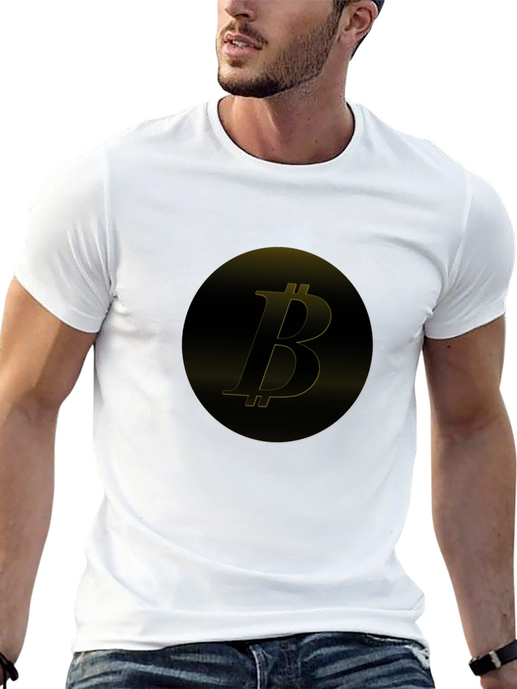 Bitcoin Logo Black T-Shirt