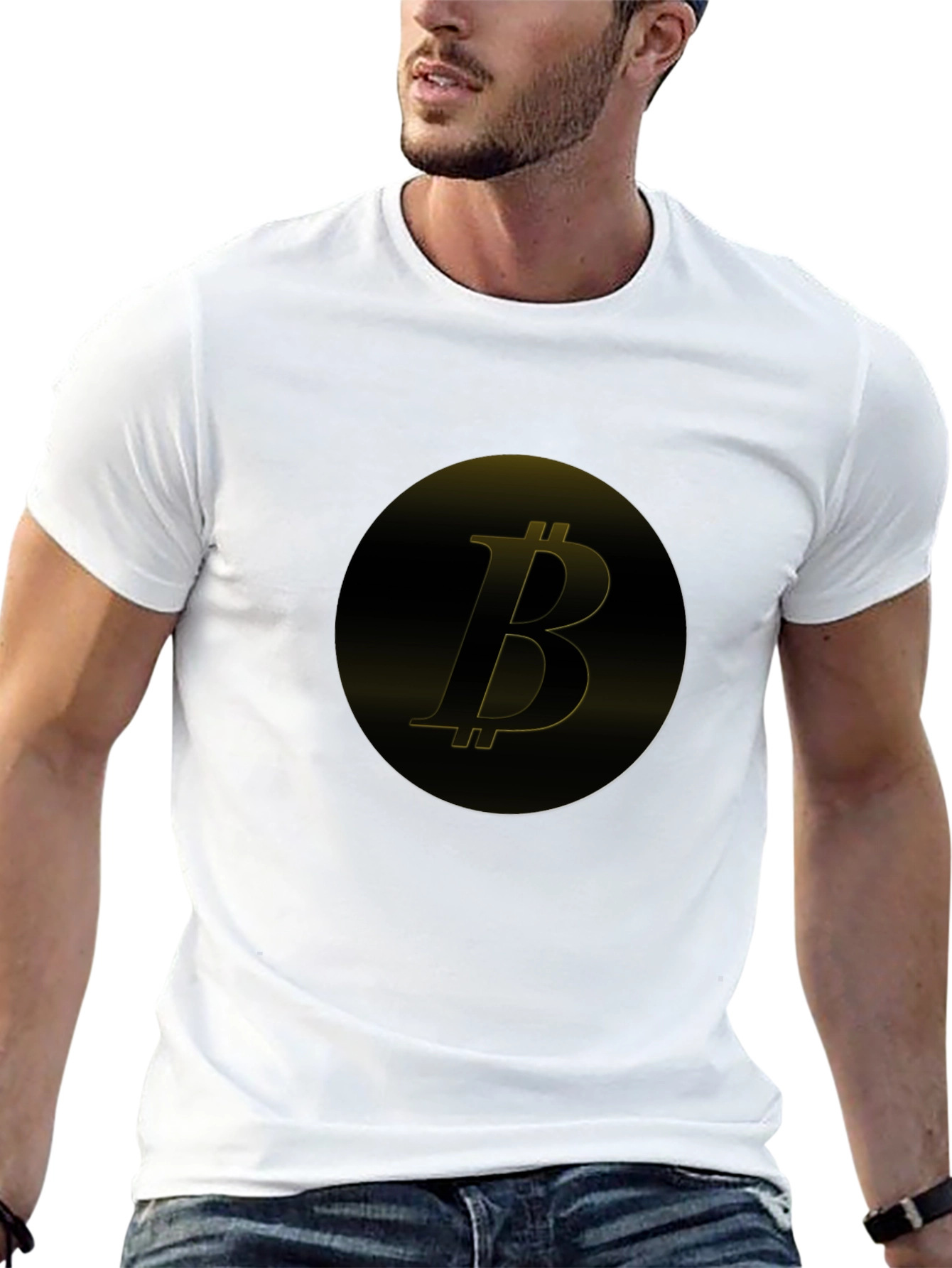 Bitcoin Logo Black T-Shirt