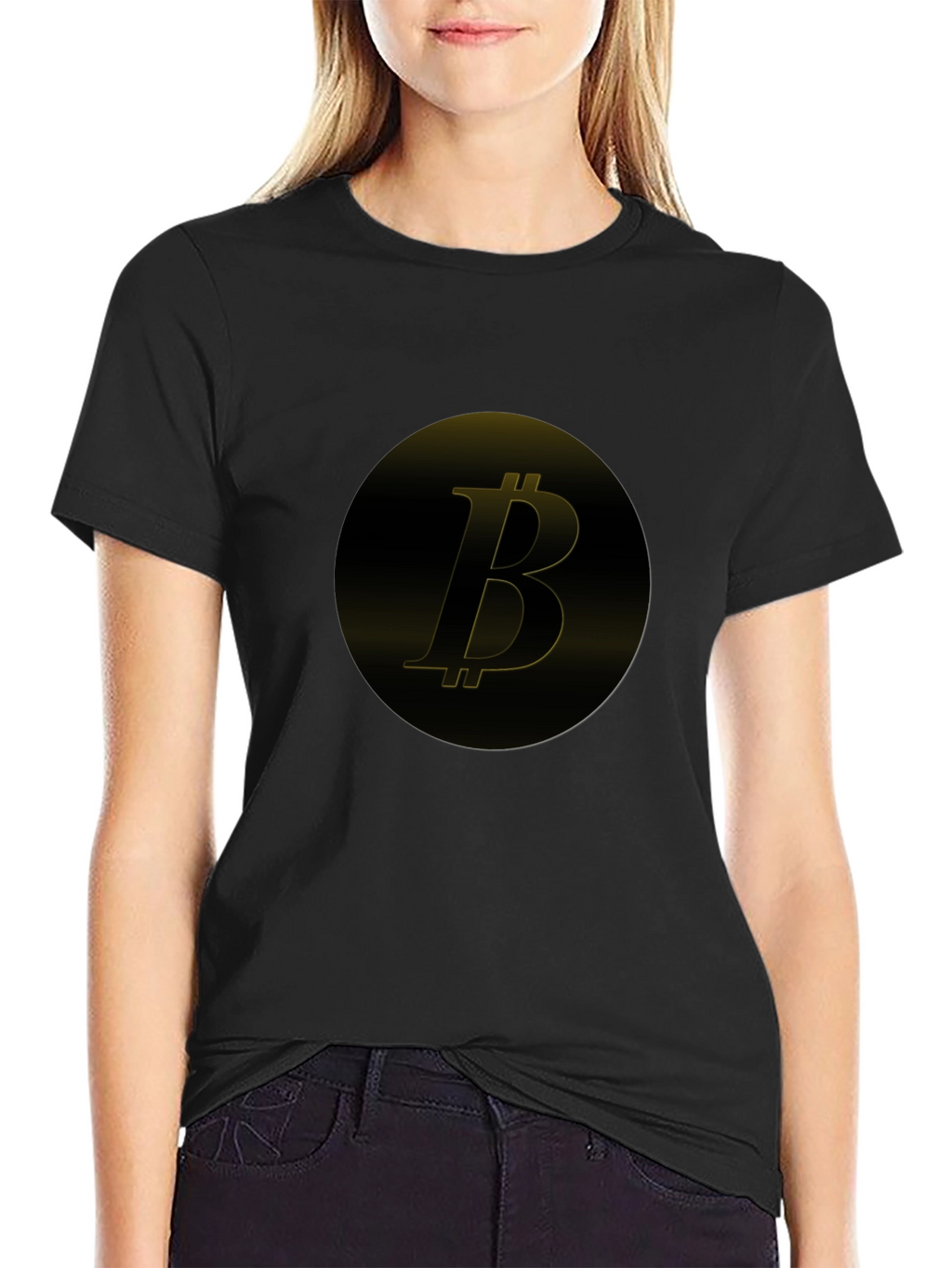 Bitcoin Logo Black T-Shirt