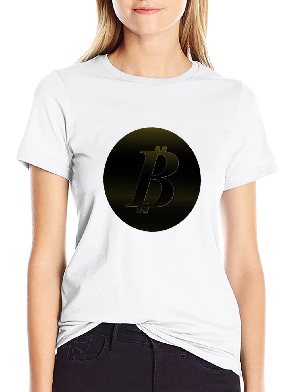 Bitcoin Logo Black T-Shirt