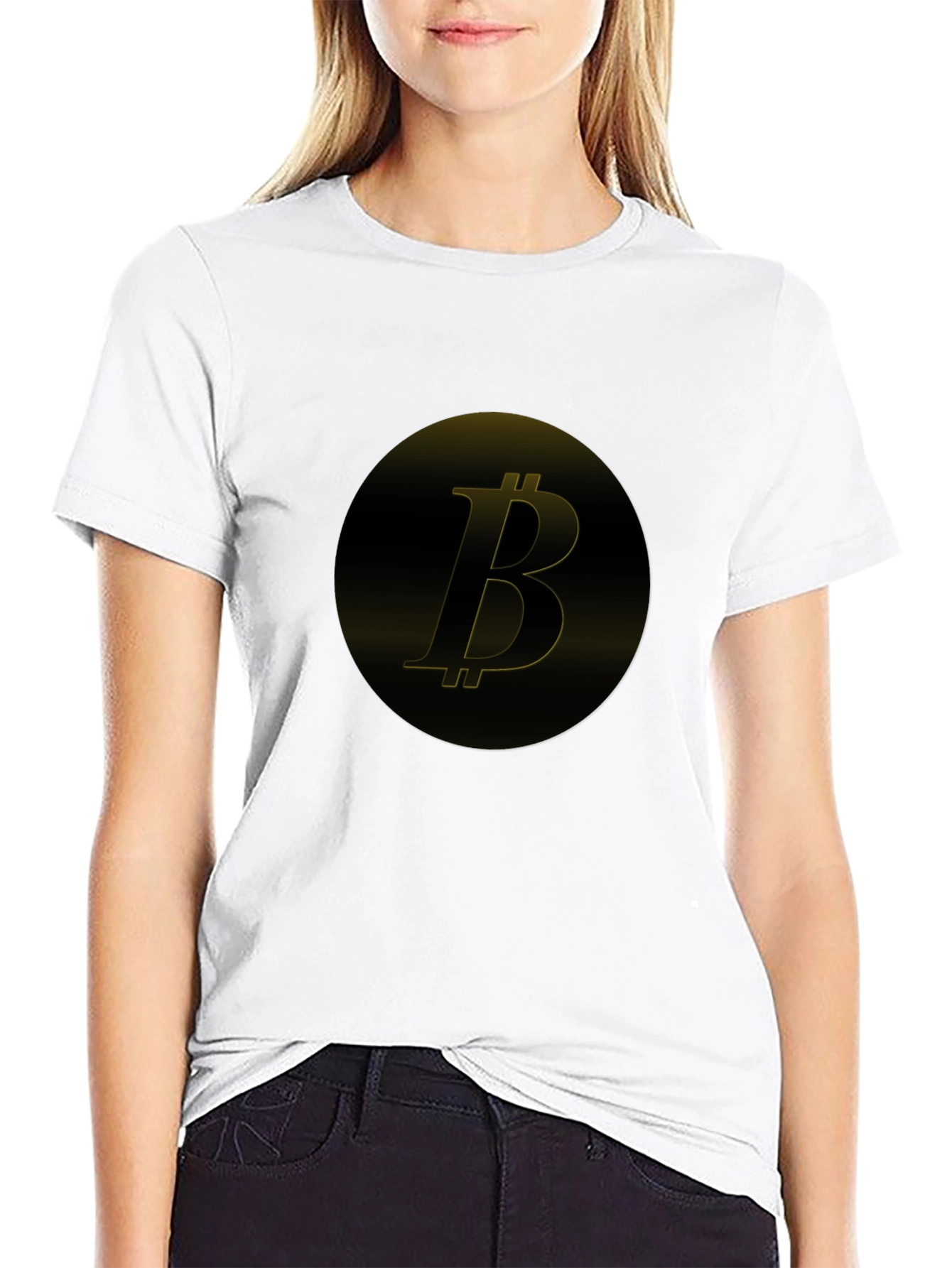 Bitcoin Logo Black T-Shirt