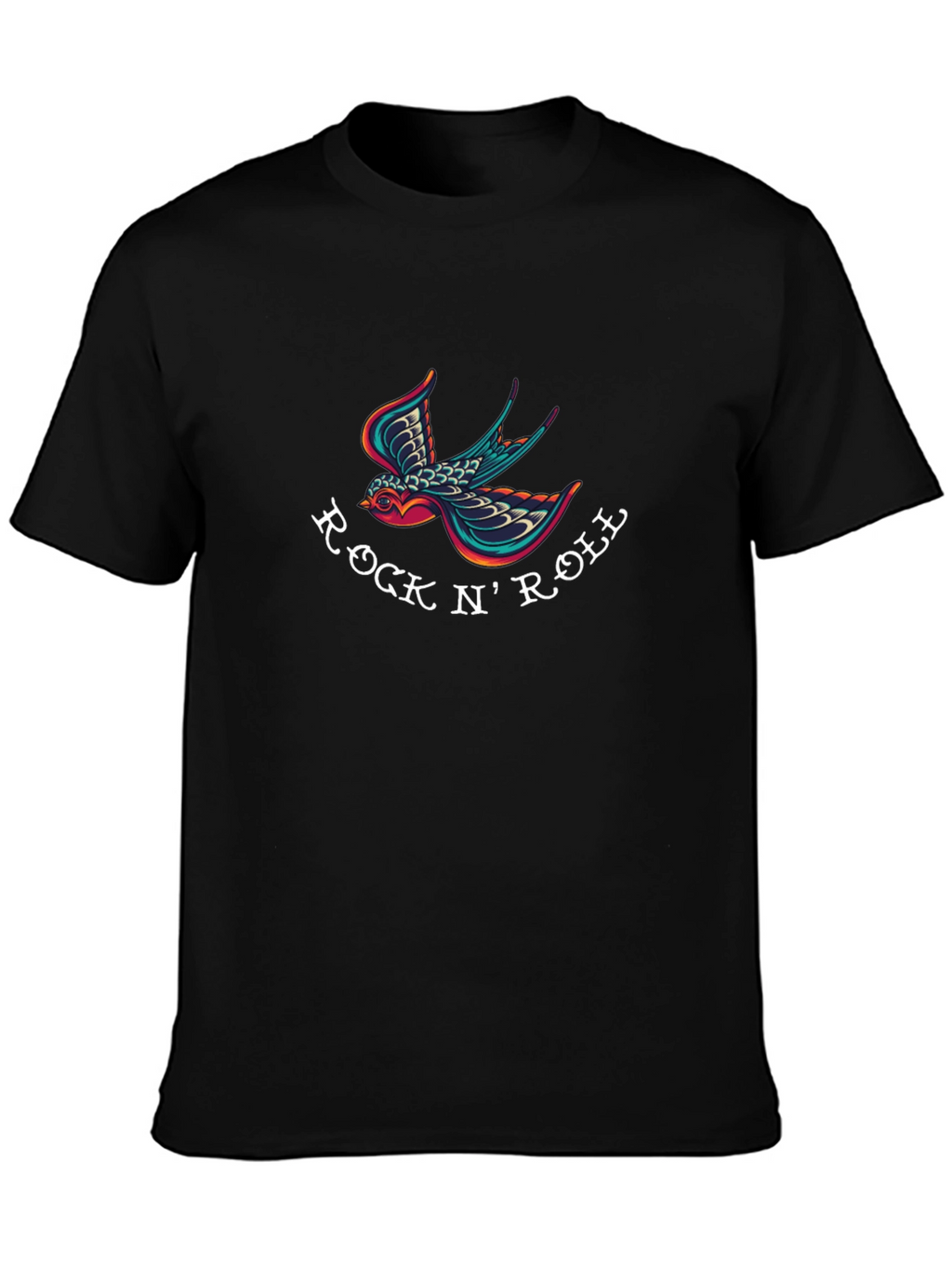 Rock N Roll Bird T-Shirt - Classic Design