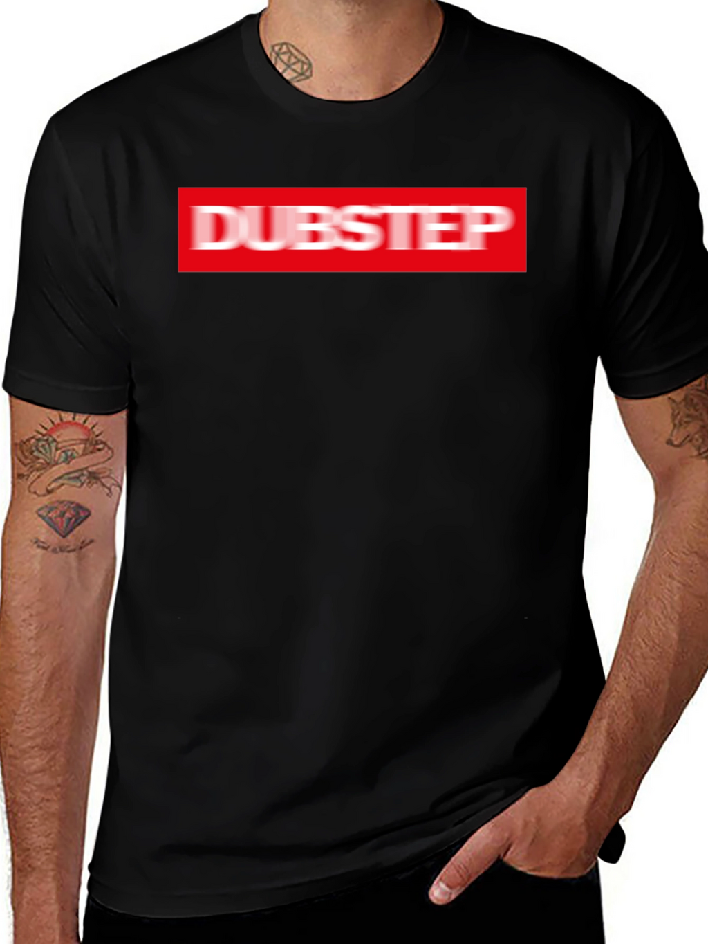 Dubstep Graphic Tee - Mens Black T-Shirt