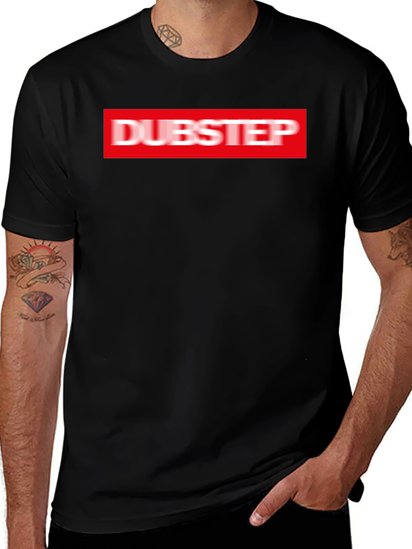 Dubstep Graphic Tee - Mens Black T-Shirt
