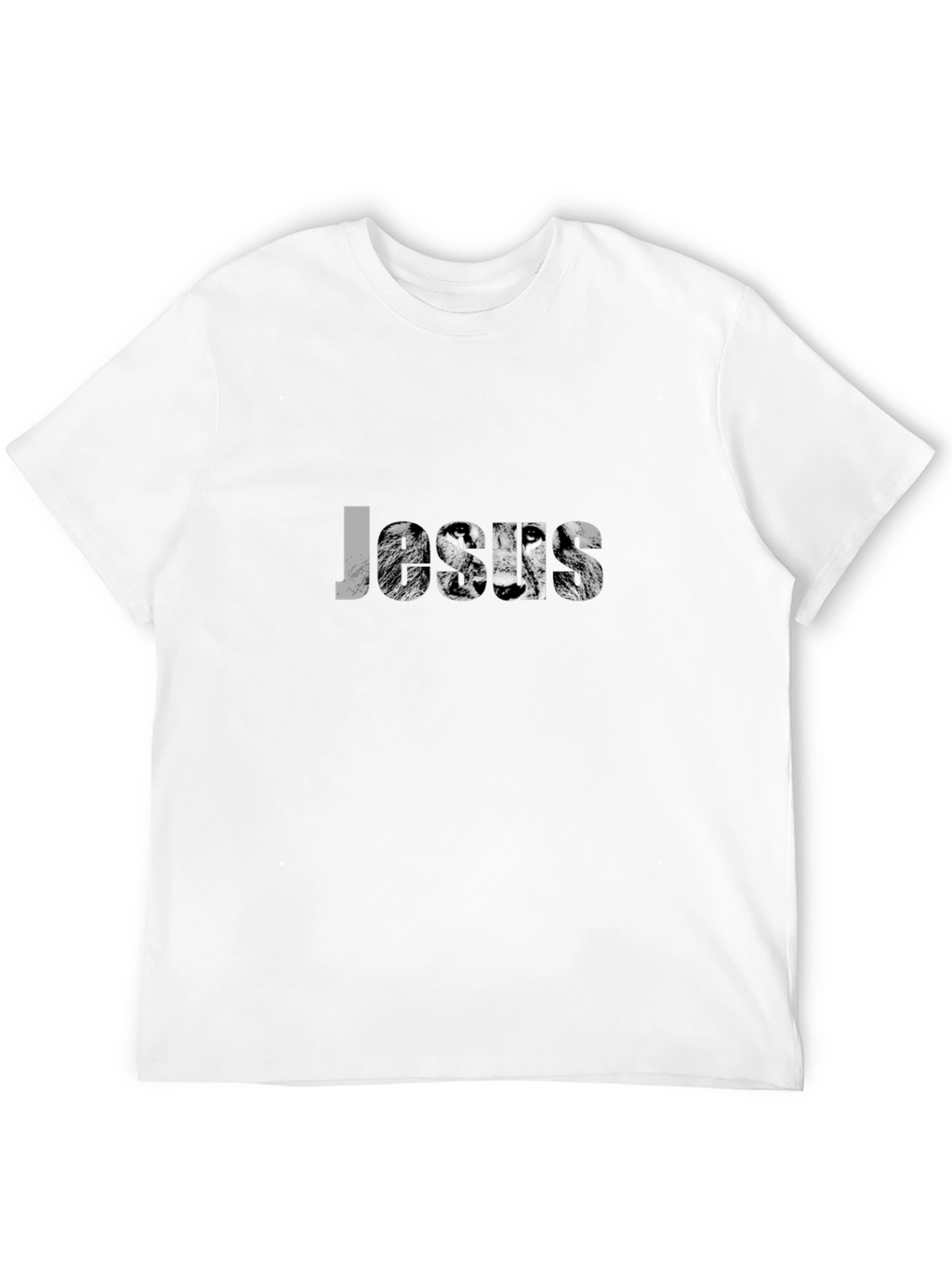 Jesus Lion Graphic Black T-Shirt