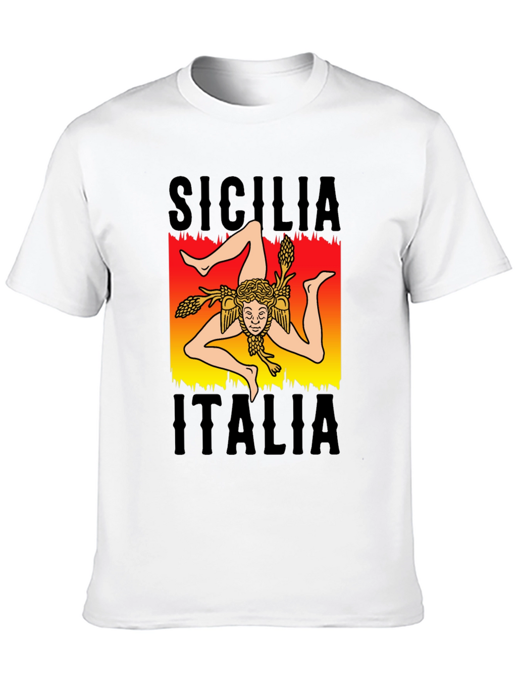 Sicilia Italia T-Shirt - Trinacria Symbol