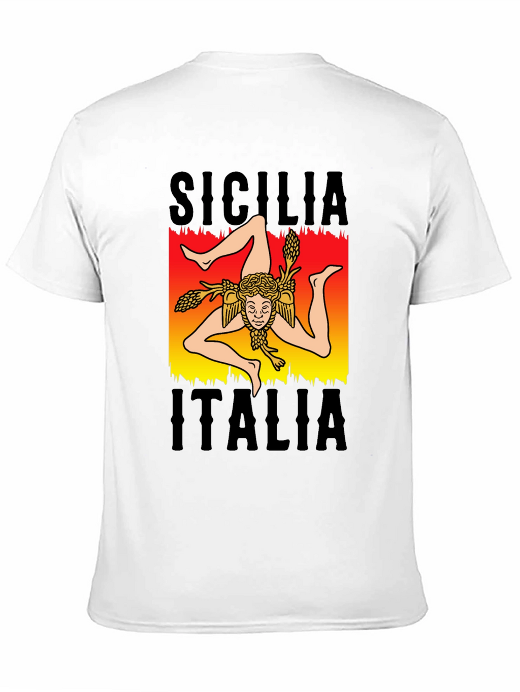 Sicilia Italia T-Shirt - Trinacria Symbol