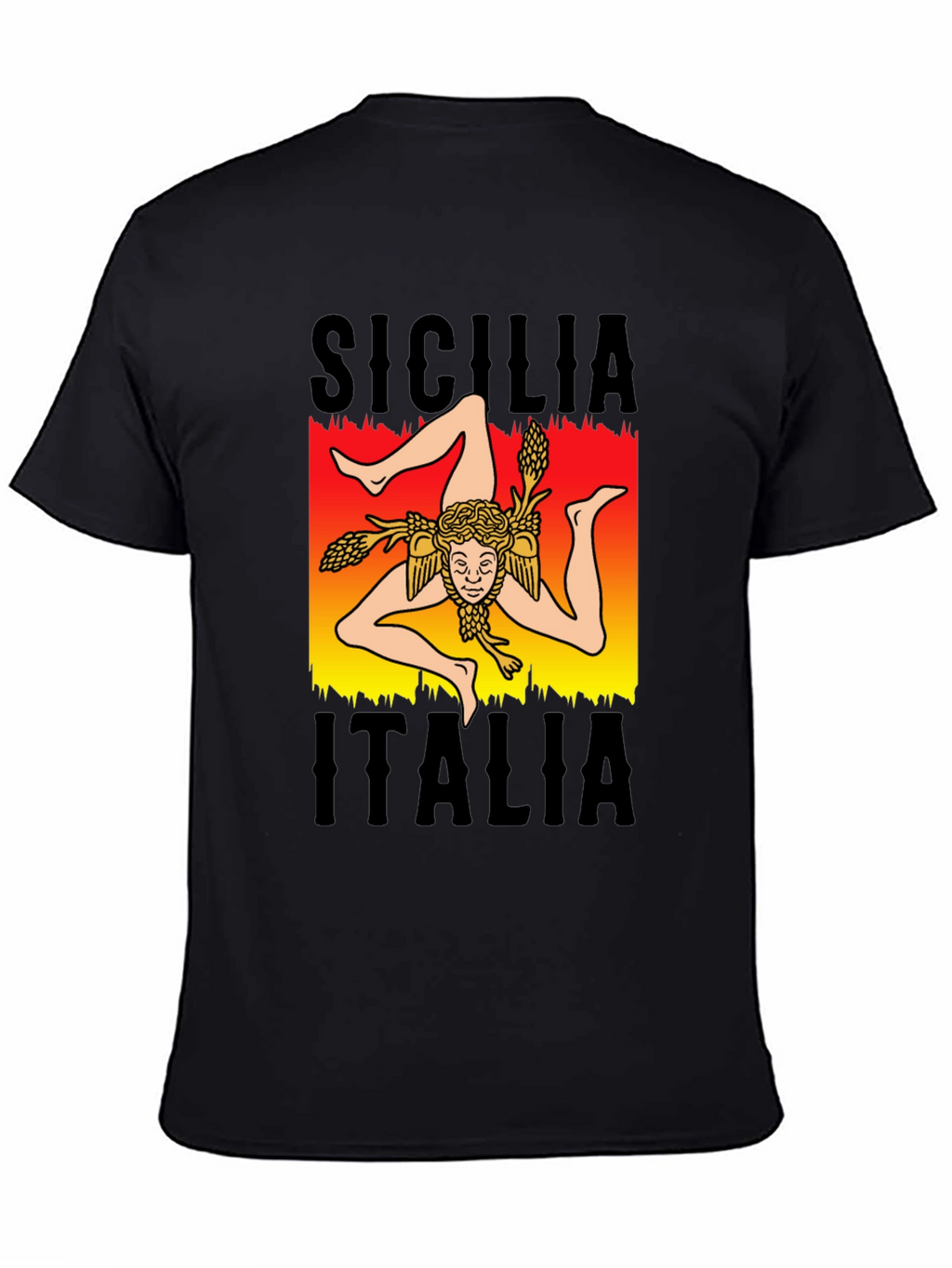 Sicilia Italia T-Shirt - Trinacria Symbol