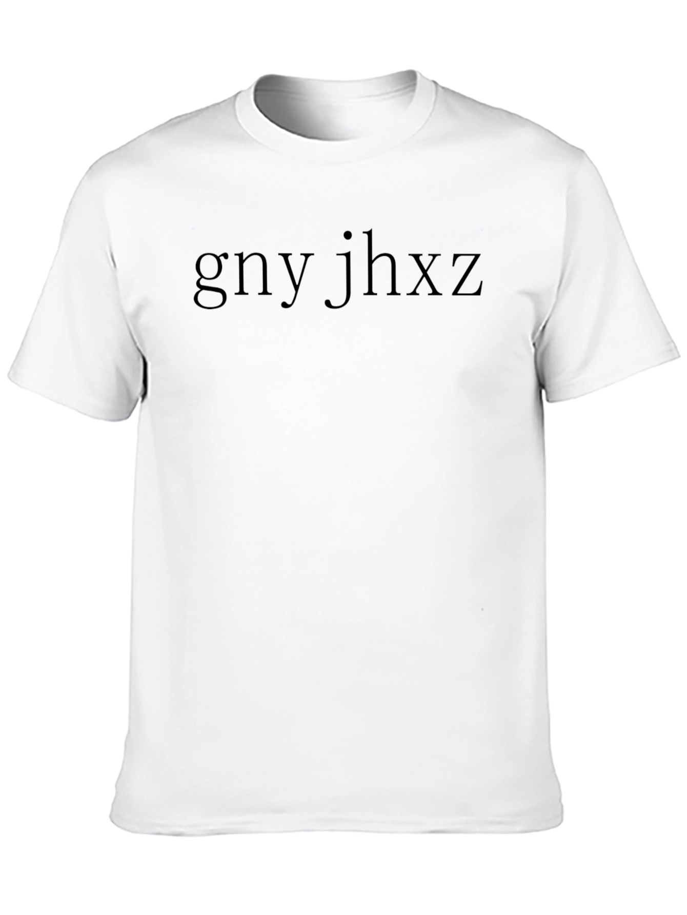 Black T-Shirt with Abstract Lettering