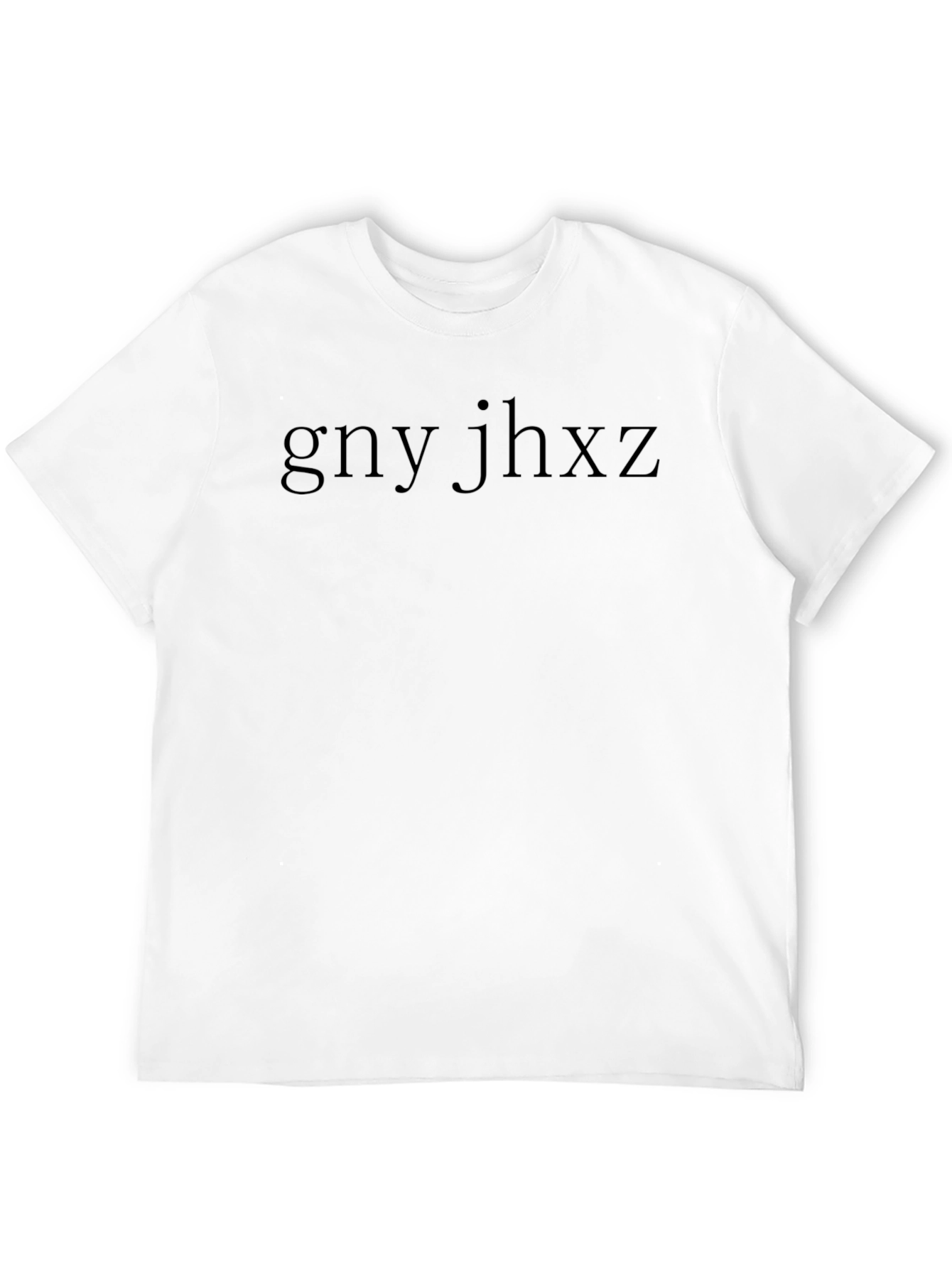 Black T-Shirt with Abstract Lettering