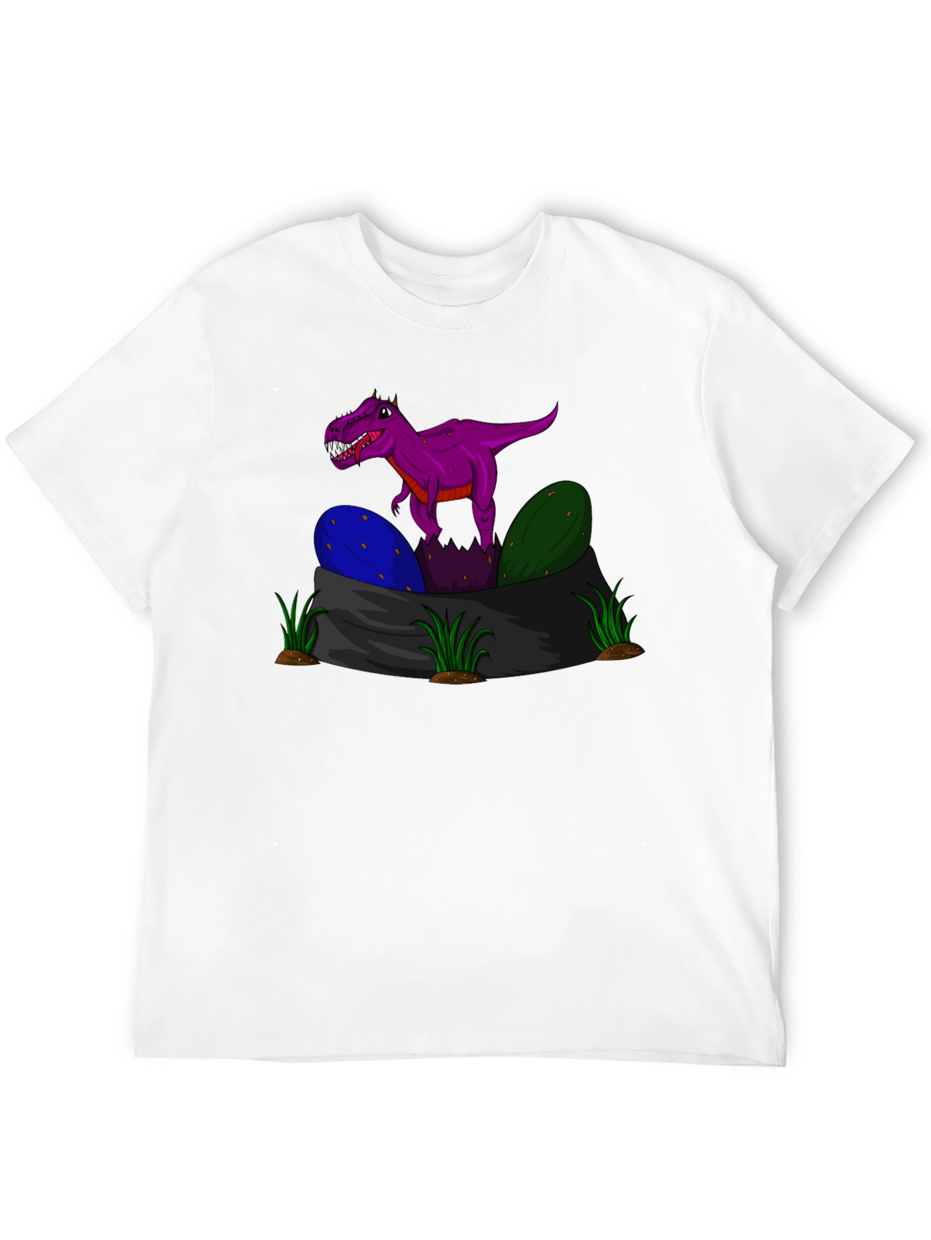 Dino Hatchling T-Shirt - Purple Rex Graphic Tee