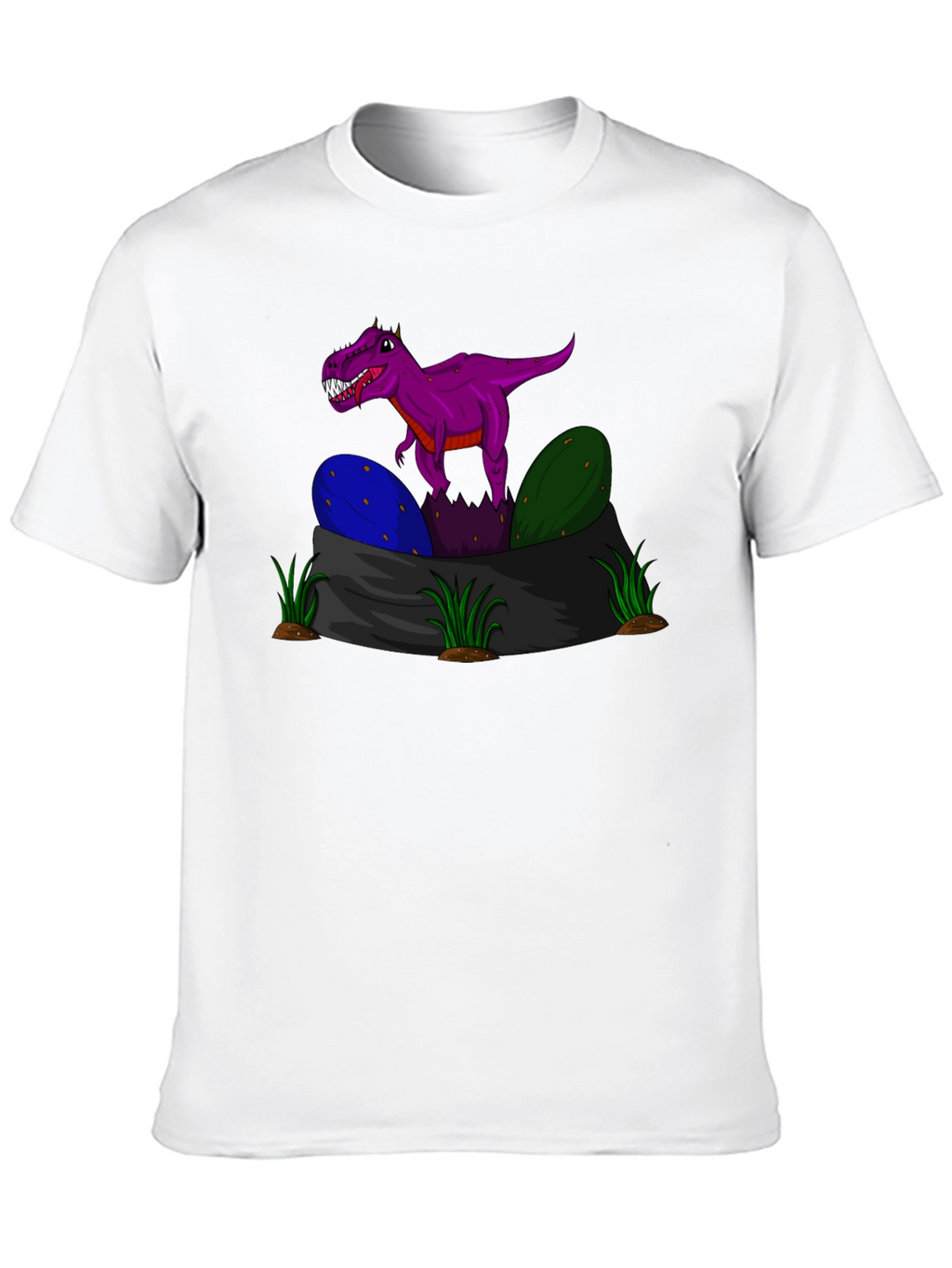 Dino Hatchling T-Shirt - Purple Rex Graphic Tee