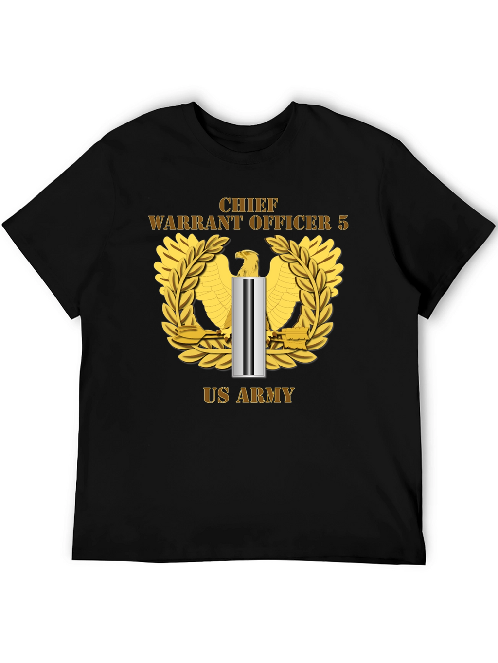 Chief Warrant Officer 5 US Army Black T-Shirt