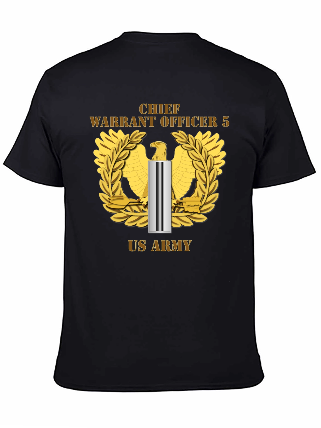 Chief Warrant Officer 5 US Army Black T-Shirt