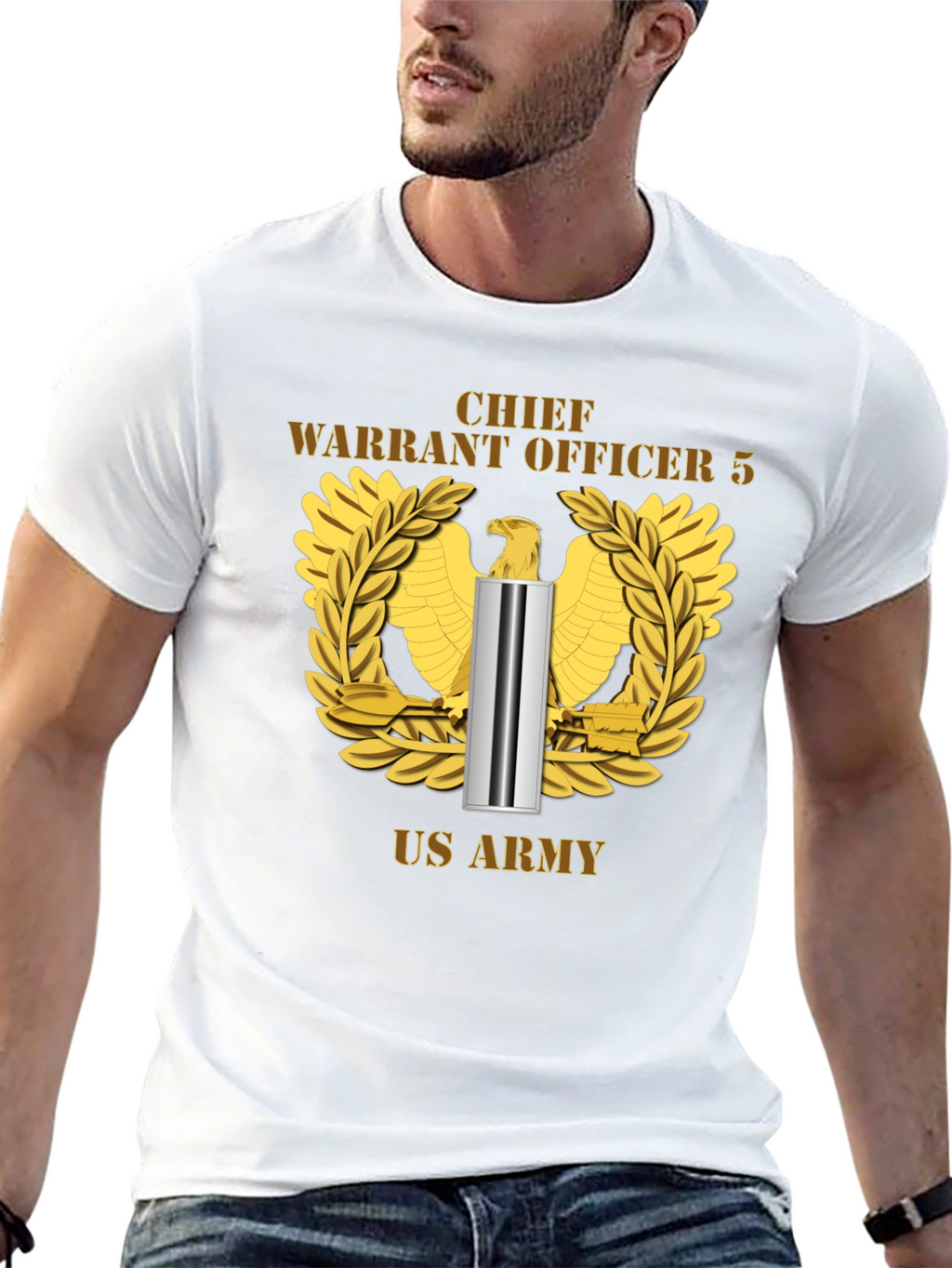 Chief Warrant Officer 5 US Army Black T-Shirt