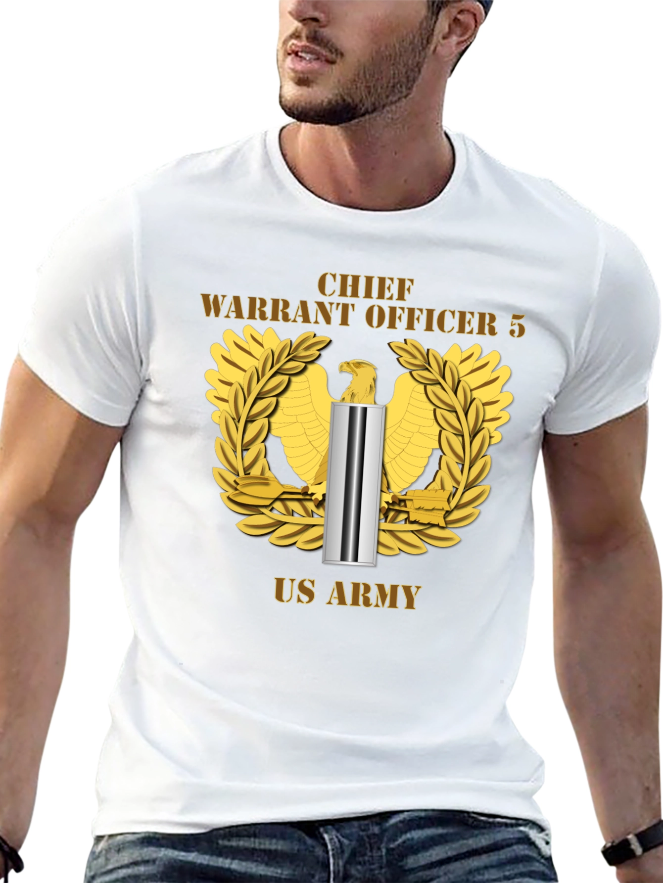 Chief Warrant Officer 5 US Army Black T-Shirt