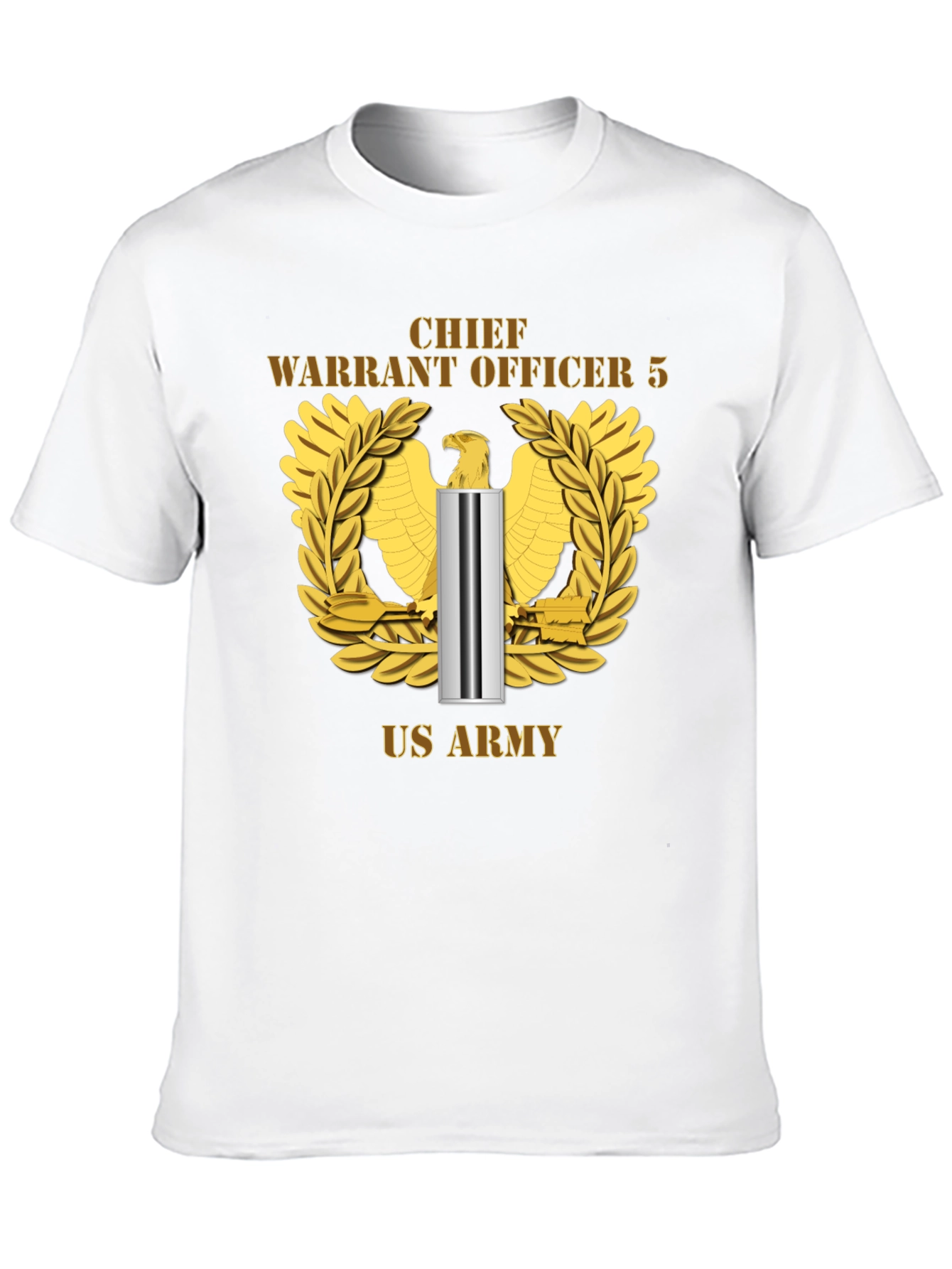 Chief Warrant Officer 5 US Army Black T-Shirt