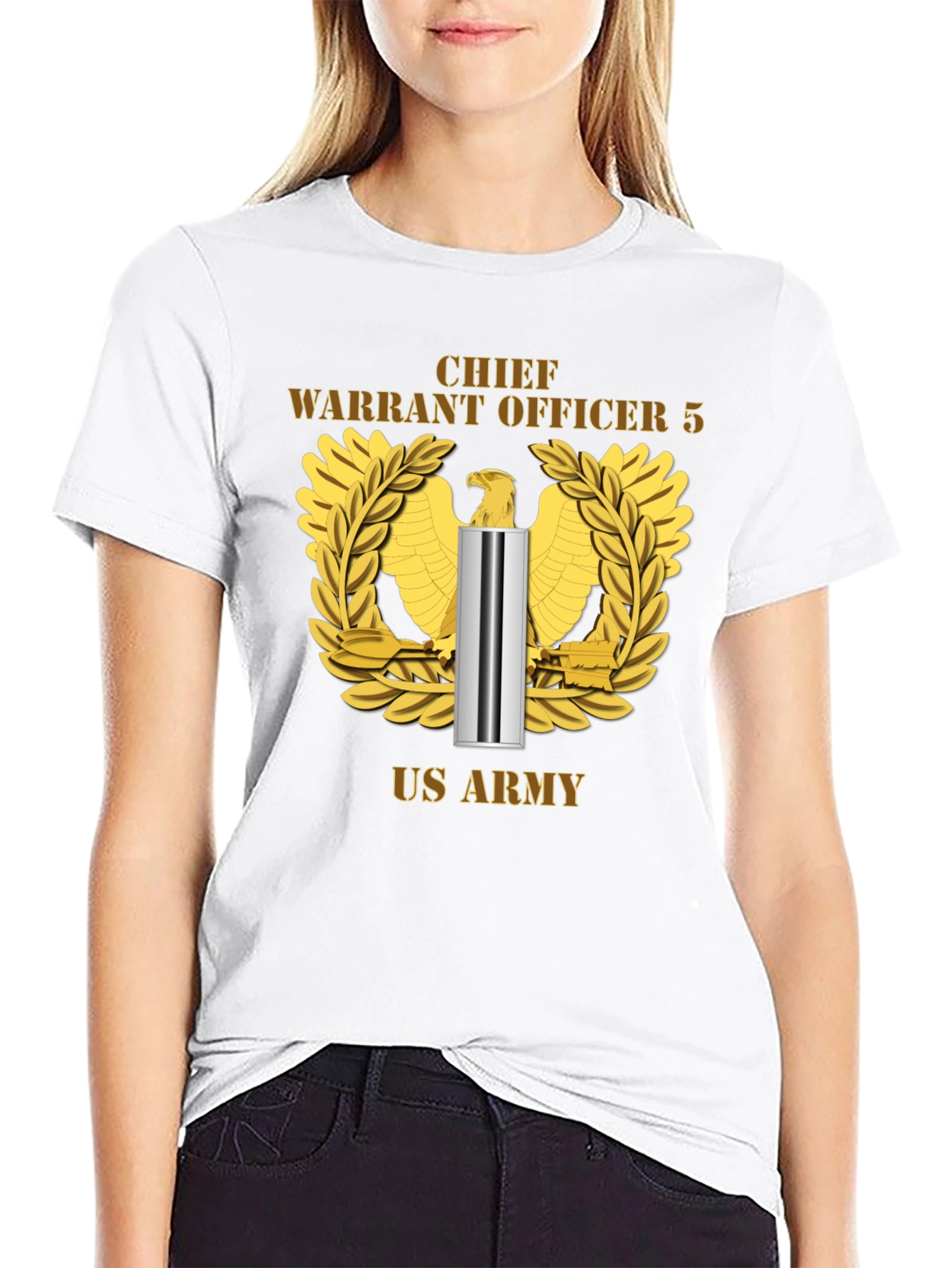 Chief Warrant Officer 5 US Army Black T-Shirt
