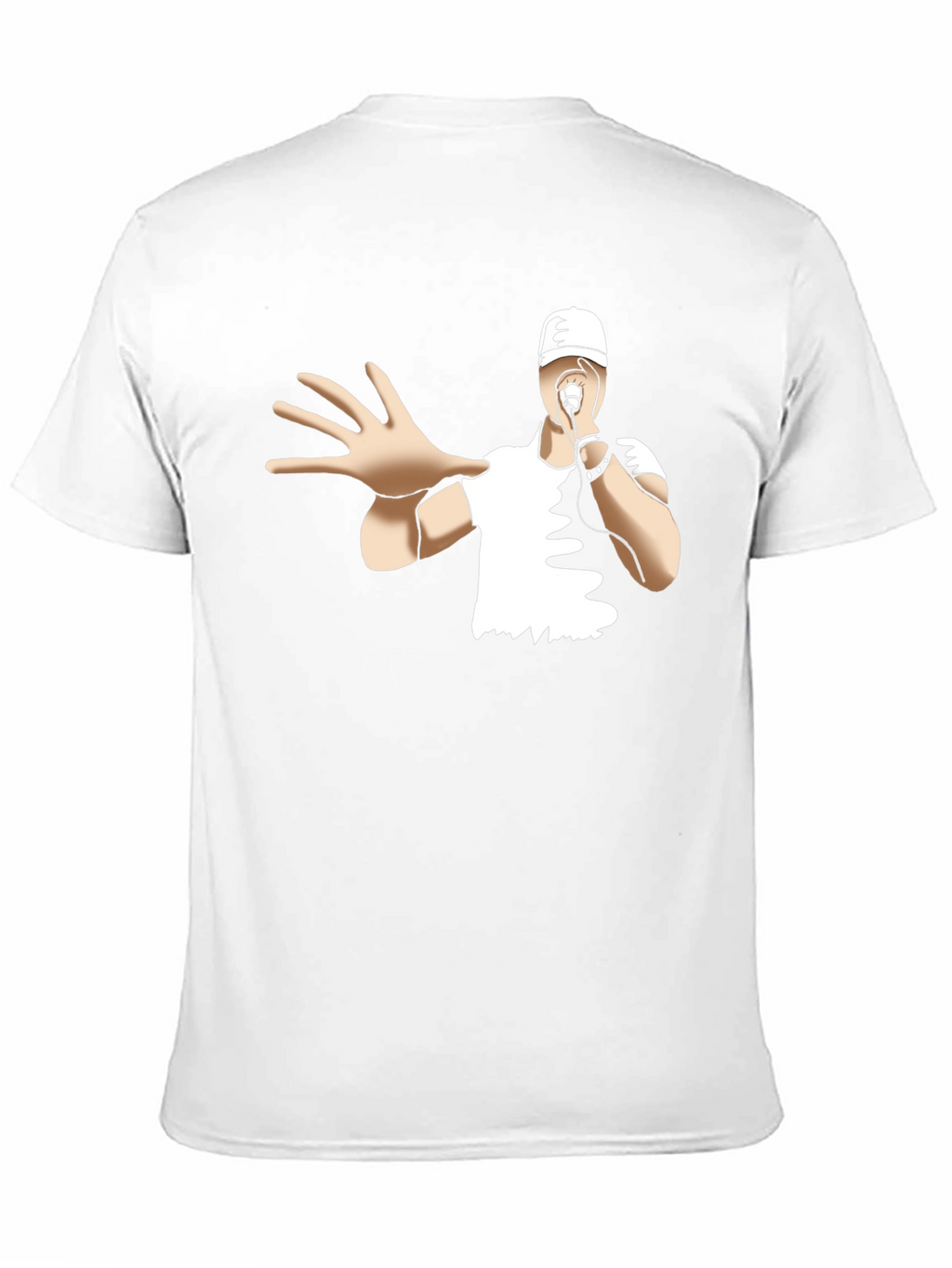 Cool Cartoon Rapper Black T-Shirt