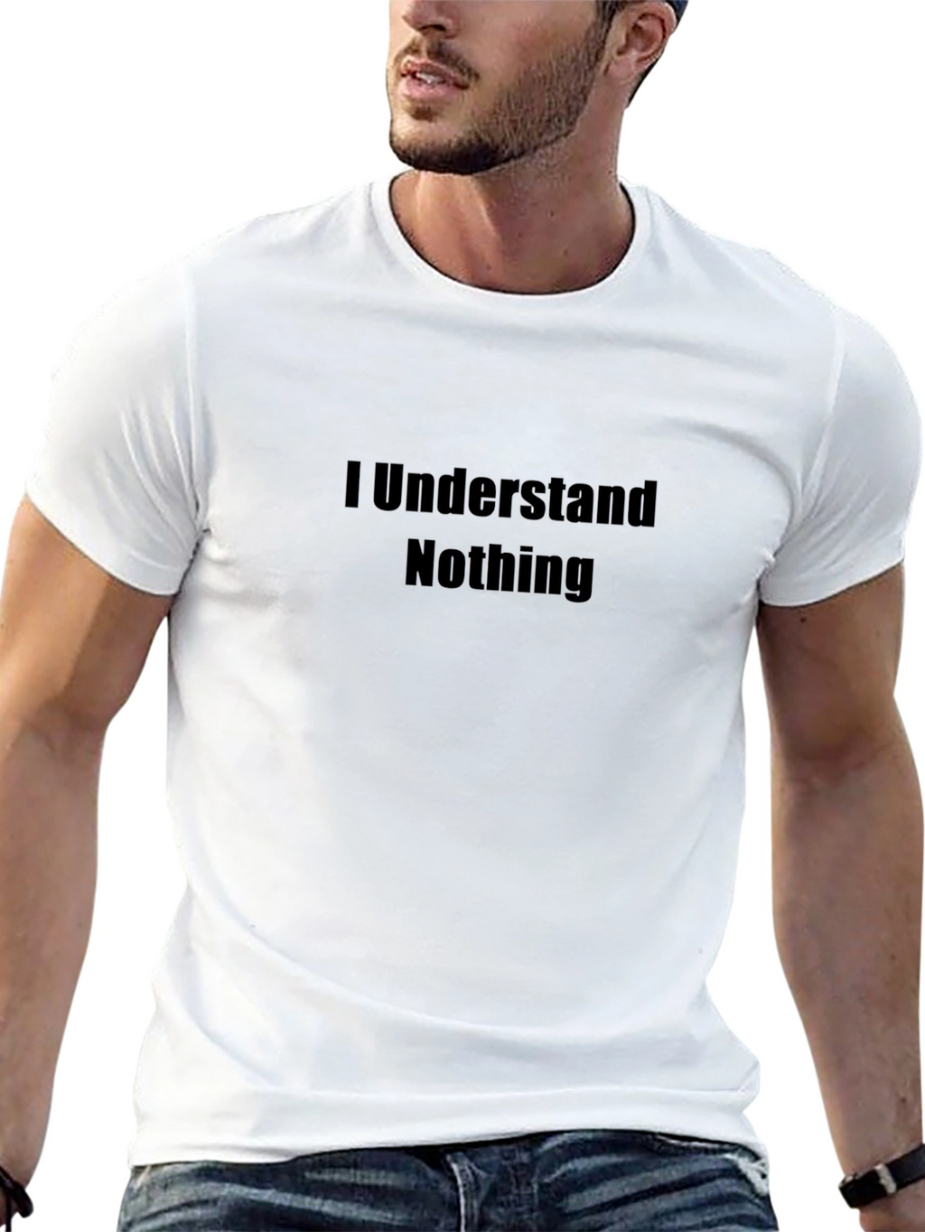I Understand Nothing Black T-Shirt