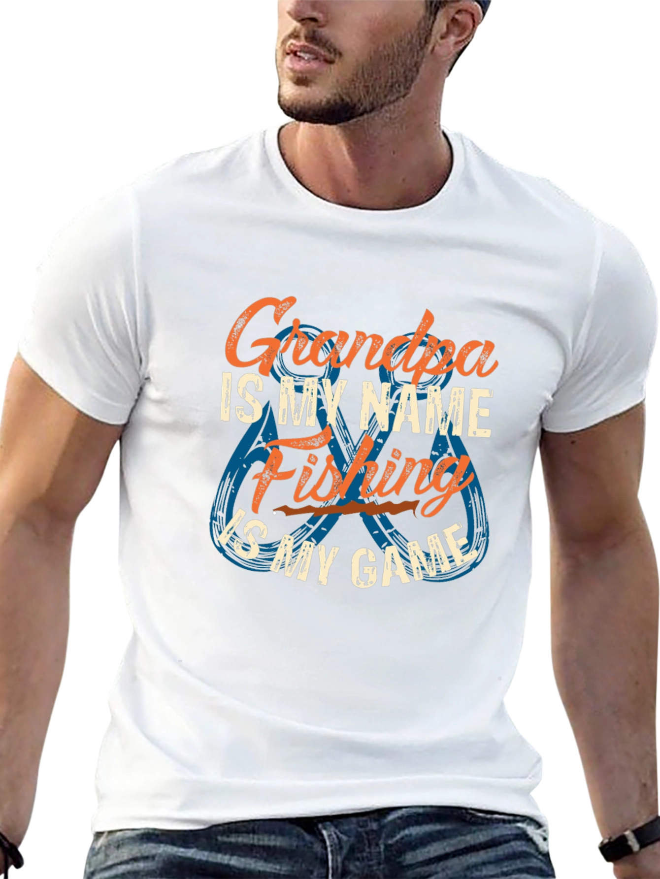 Grandpa Fishing T-Shirt - Name is My Game