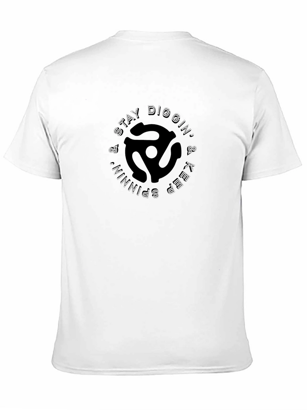 Stay Diggin & Keep Spinning Black T-Shirt