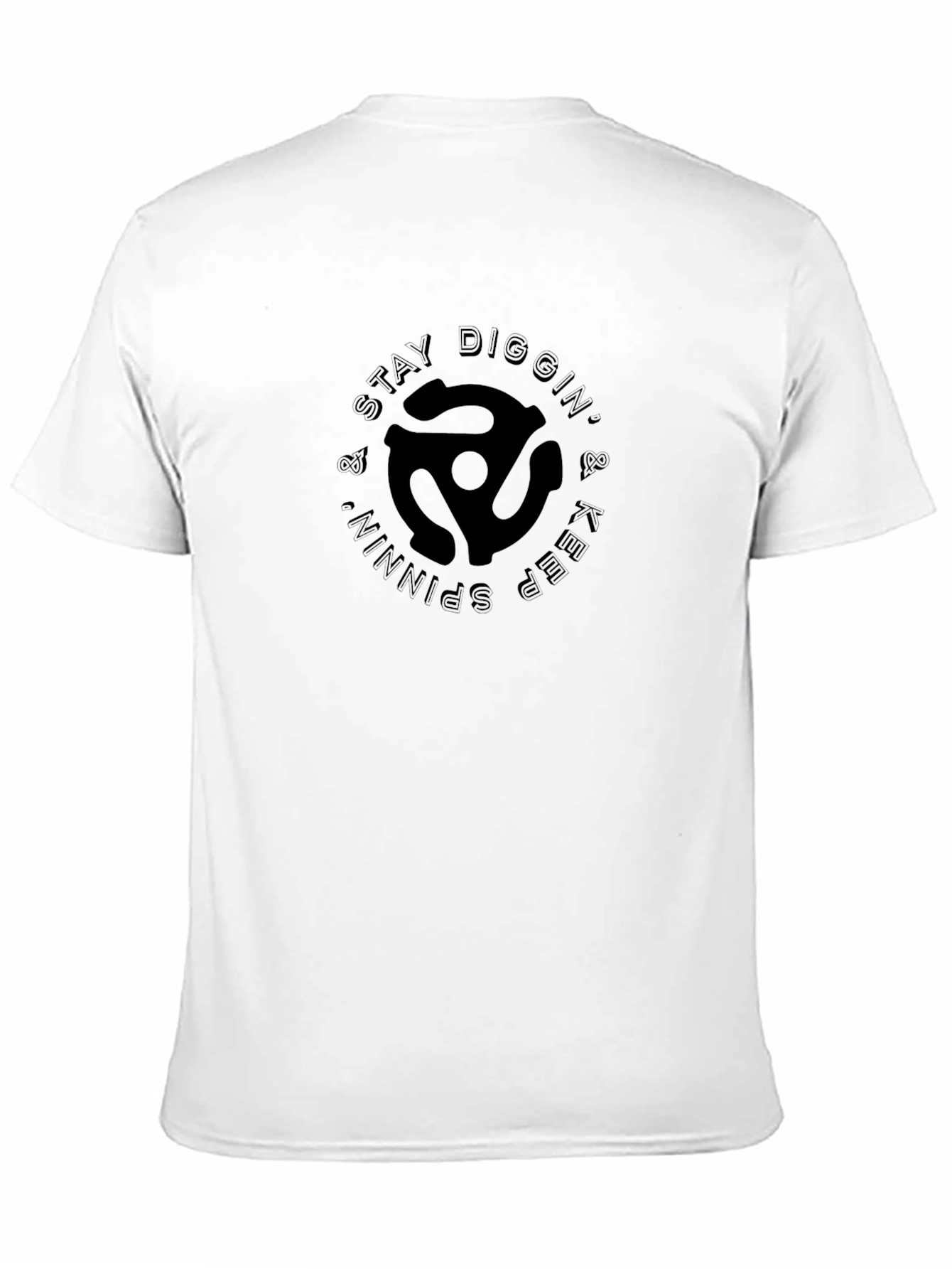 Stay Diggin & Keep Spinning Black T-Shirt