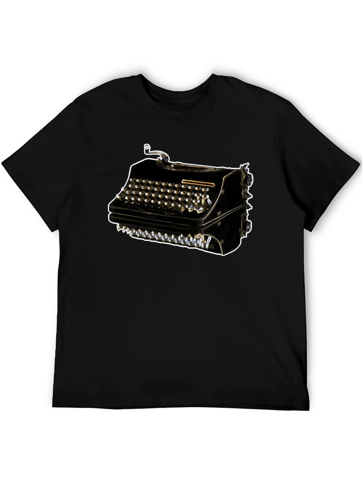 Vintage Typewriter Graphic Tee - Retro Style