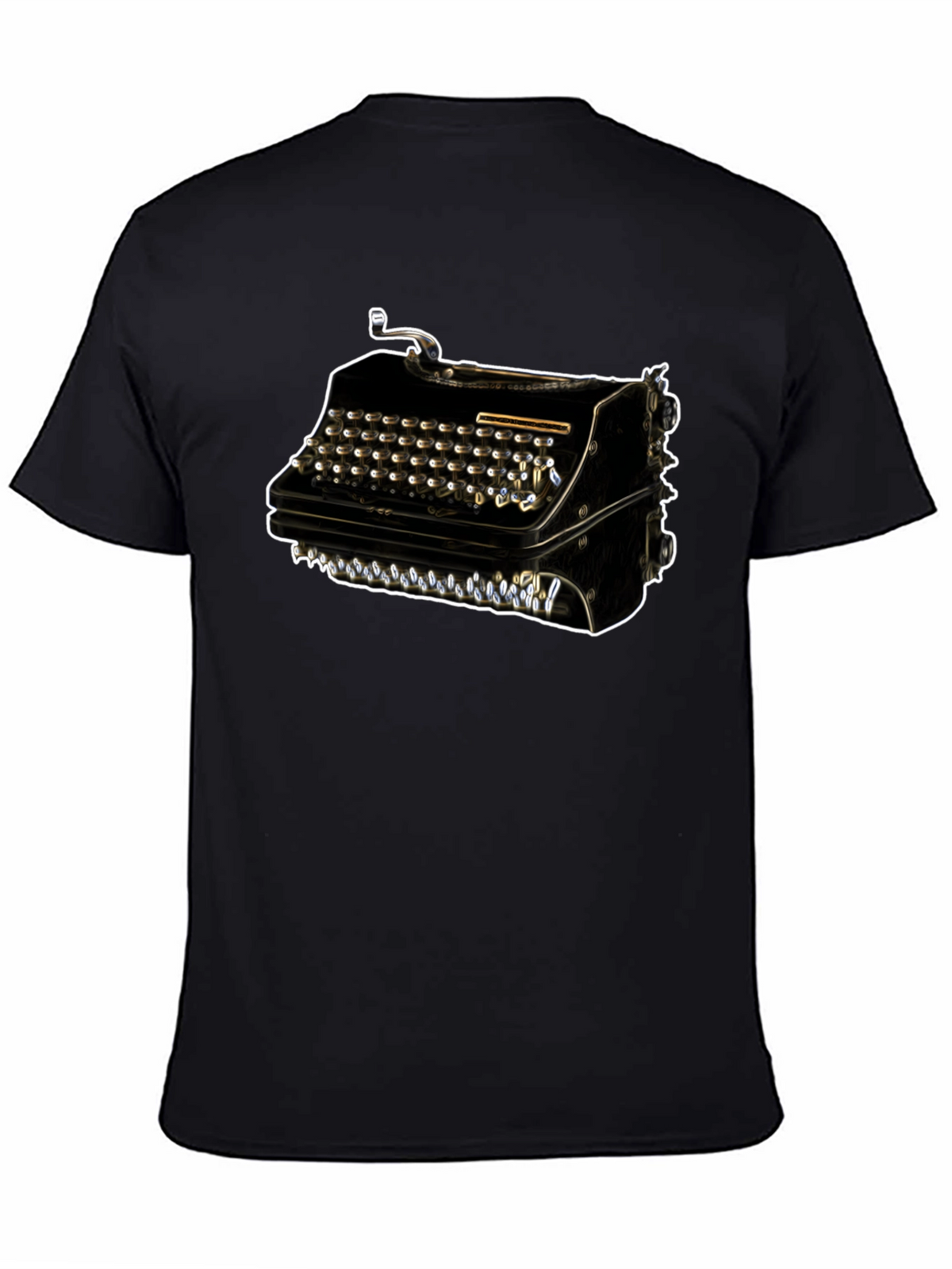 Vintage Typewriter Graphic Tee - Retro Style