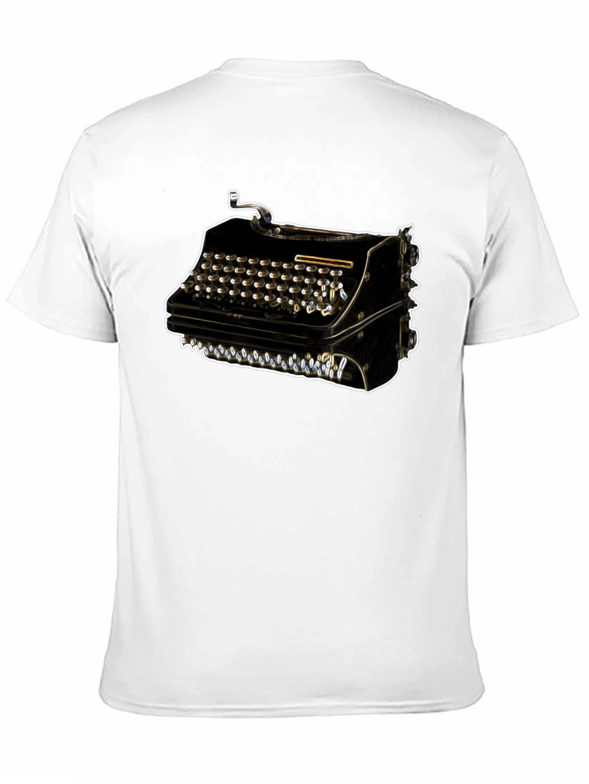 Vintage Typewriter Graphic Tee - Retro Style