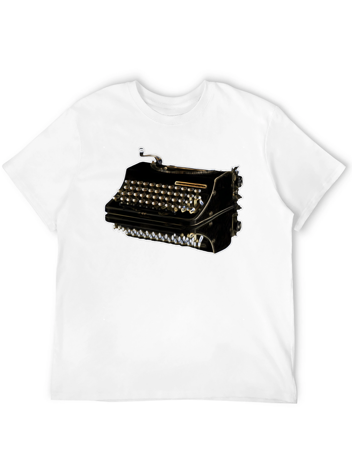Vintage Typewriter Graphic Tee - Retro Style