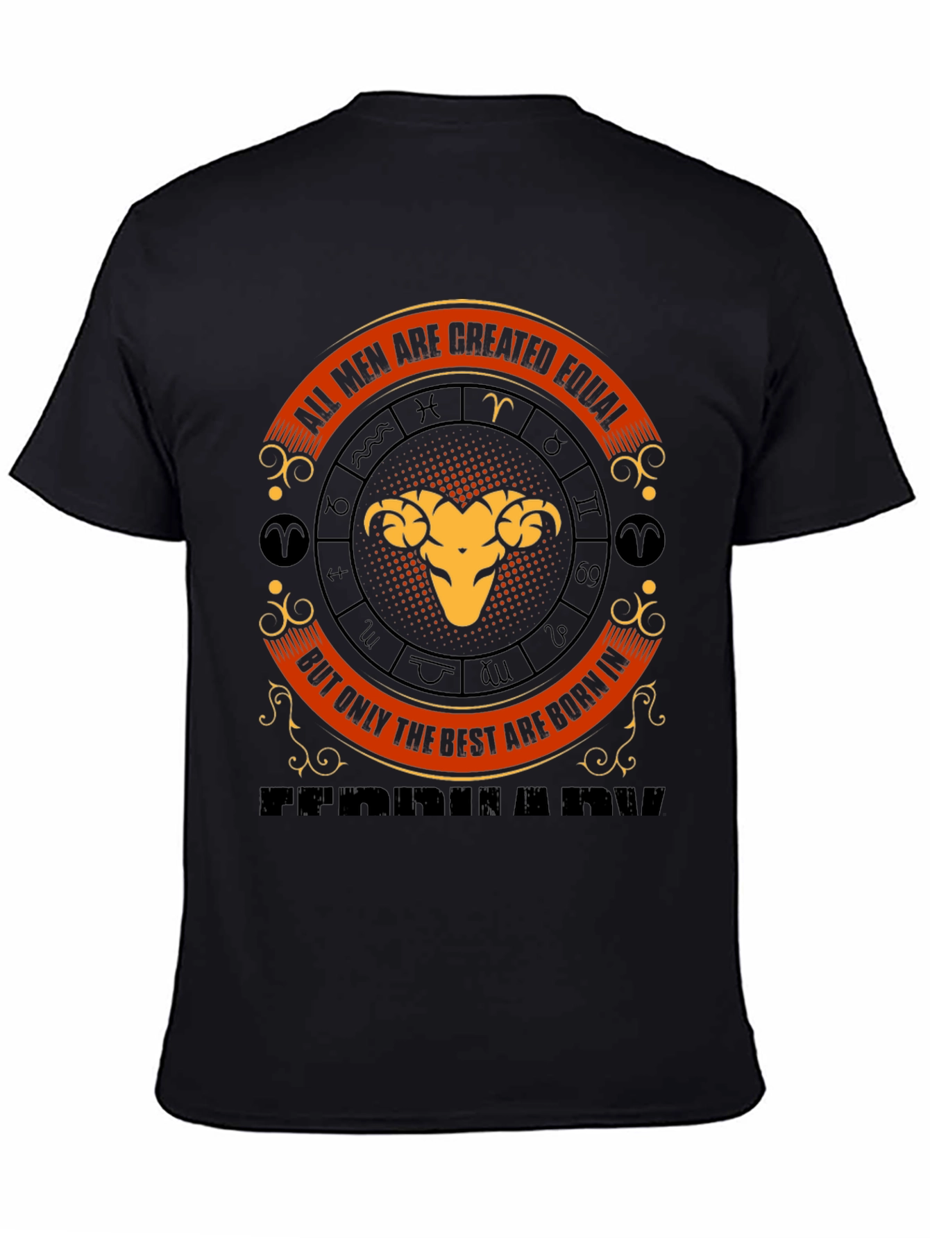 Aries Zodiac Sign T-Shirt - All Men Are Created Equal