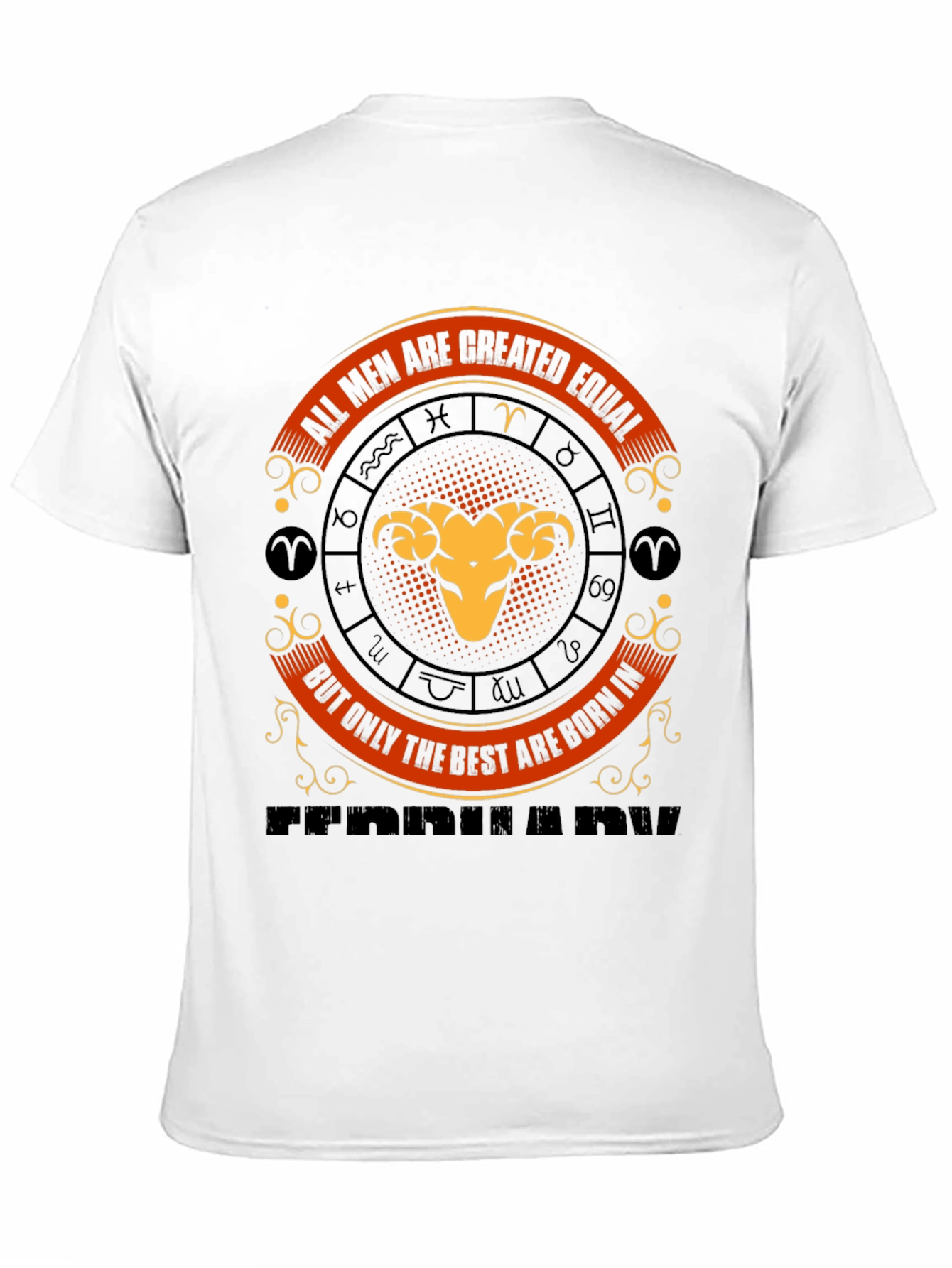 Aries Zodiac Sign T-Shirt - All Men Are Created Equal