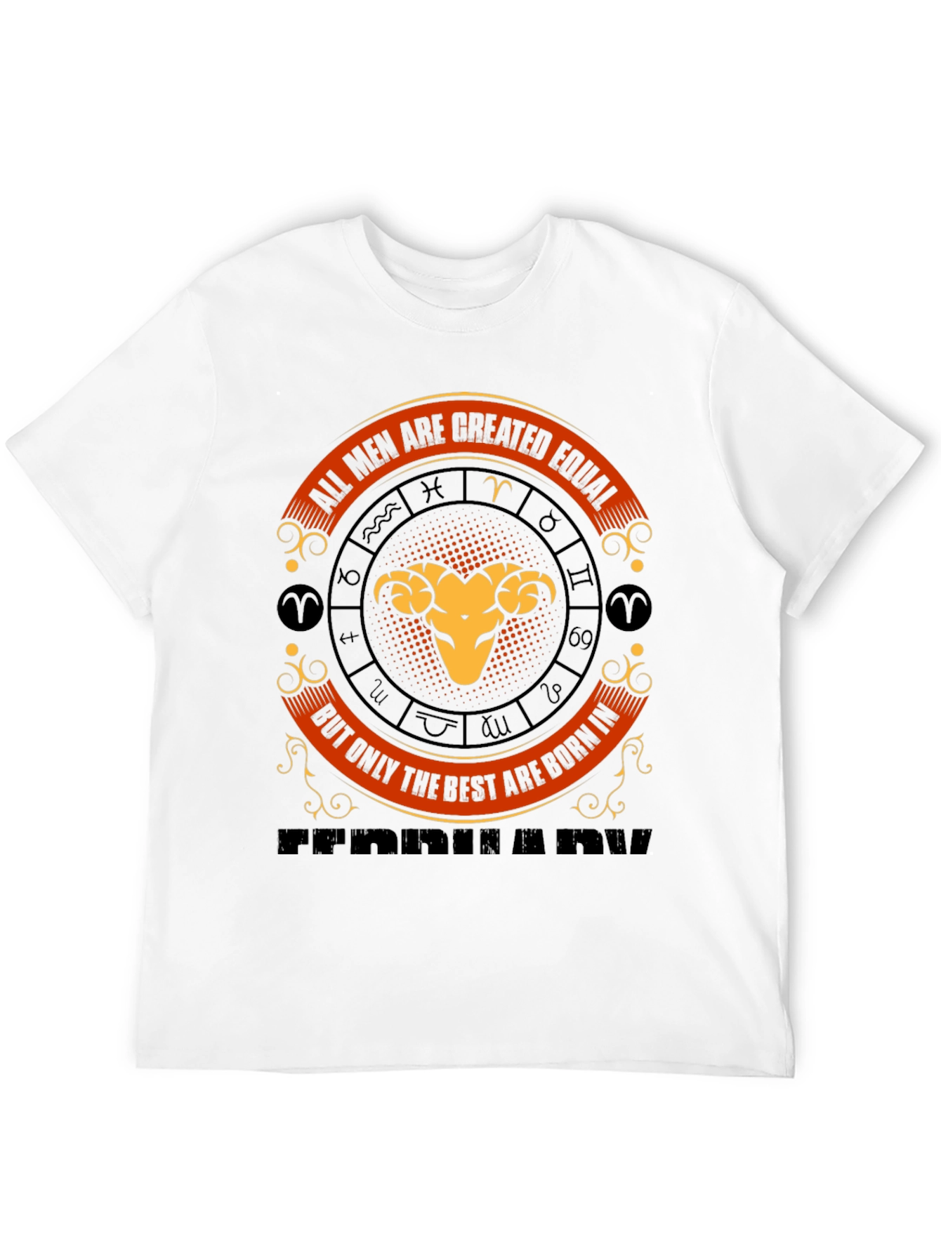 Aries Zodiac Sign T-Shirt - All Men Are Created Equal