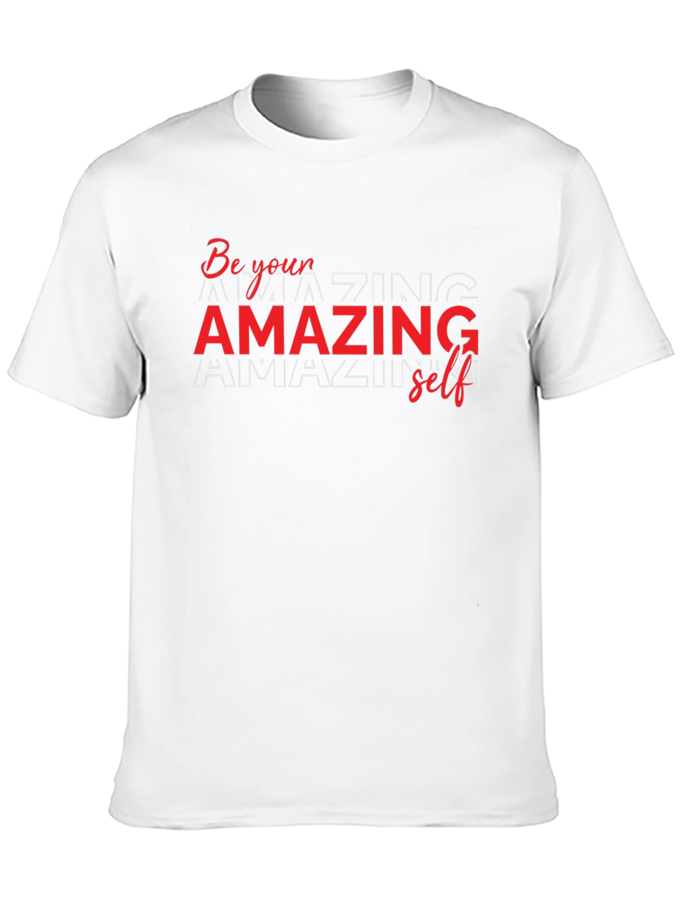 Amazing Self Graphic Tee - Black Cotton T-Shirt