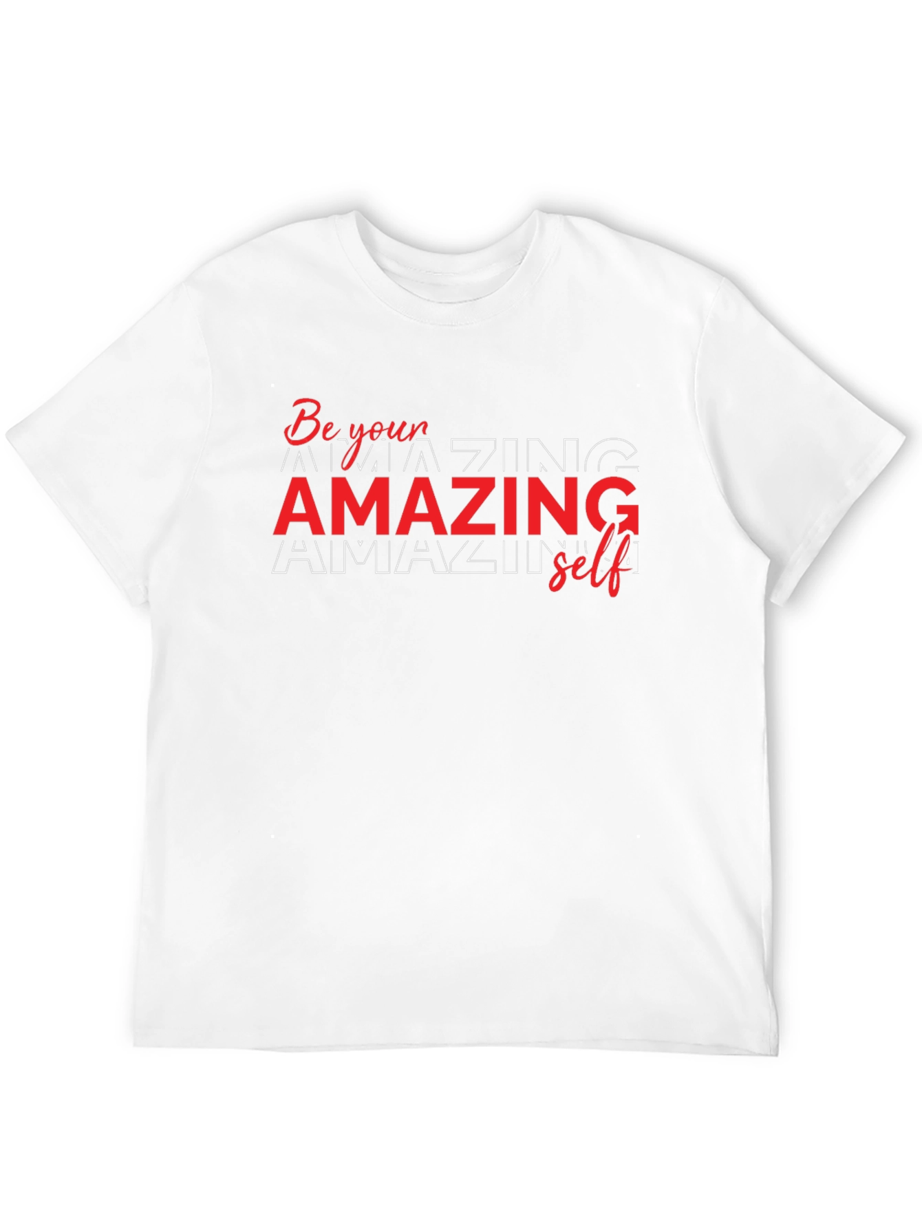 Amazing Self Graphic Tee - Black Cotton T-Shirt