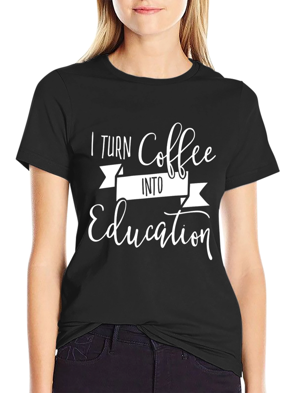 Coffee Lover T-Shirt - I Turn Coffee Into Education
