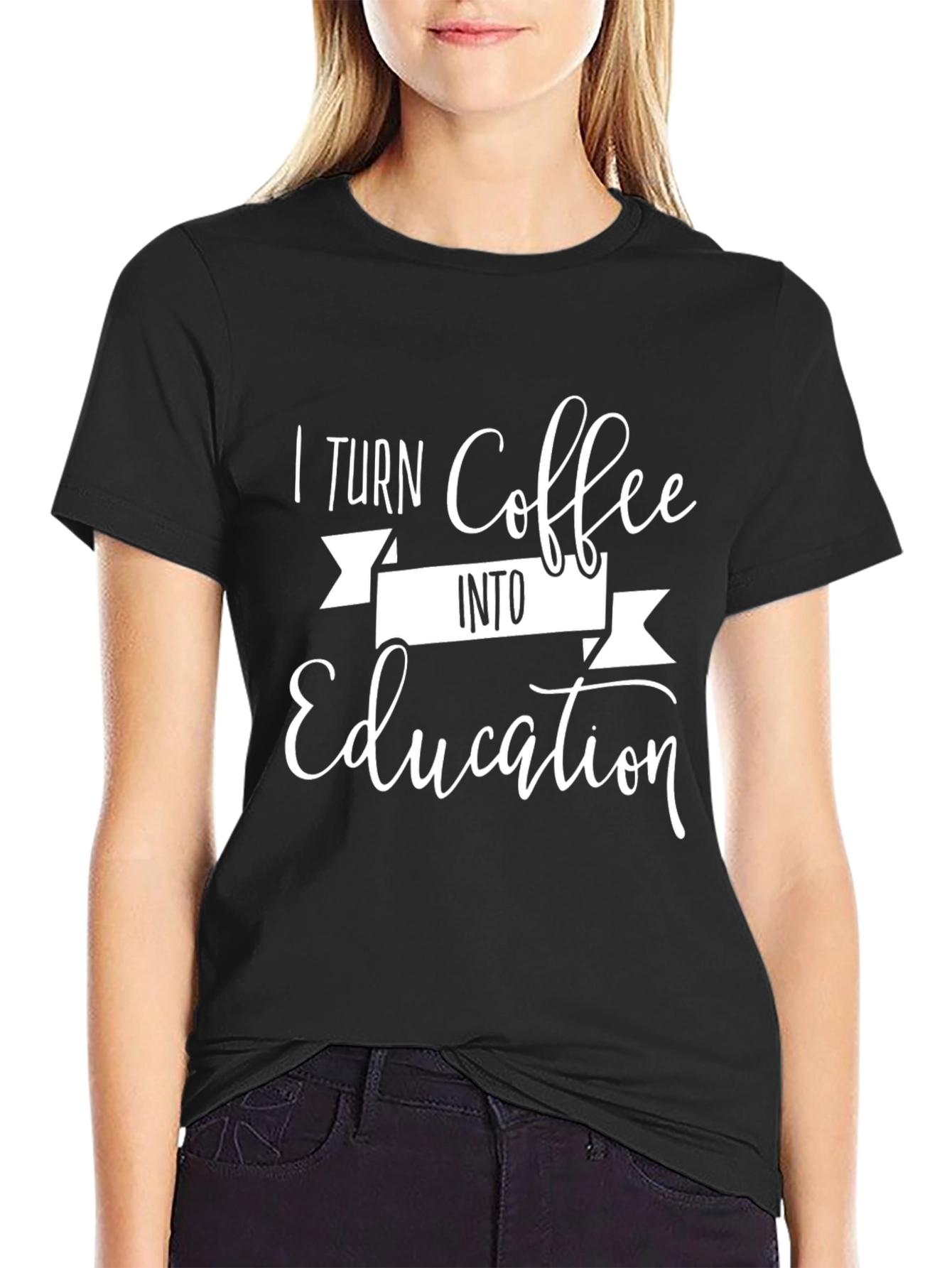 Coffee Lover T-Shirt - I Turn Coffee Into Education